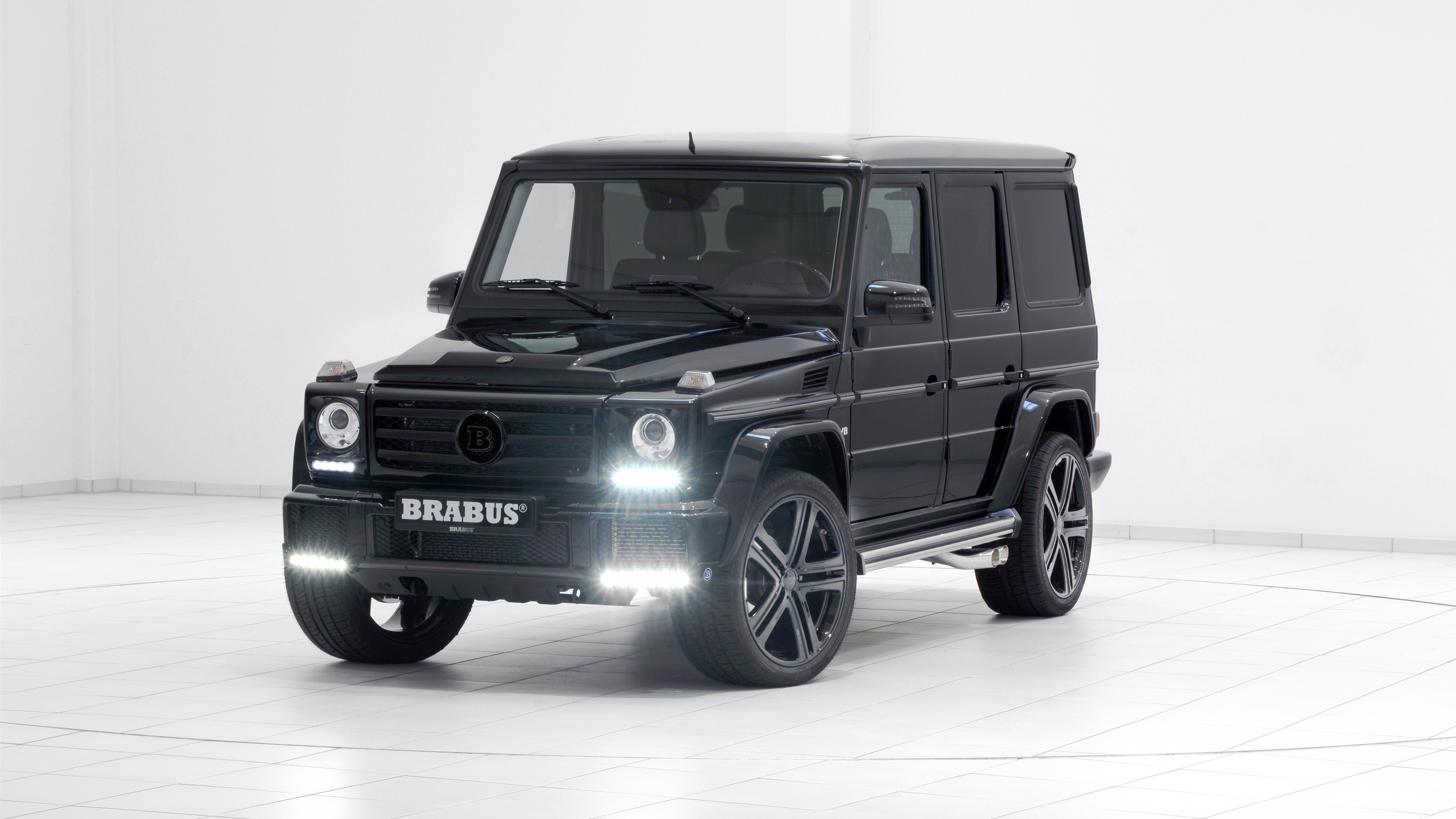 Brabus Mercedes-Benz G 500 (W463), Geneva Auto Show 2016, suv, black, HD Wallpaper