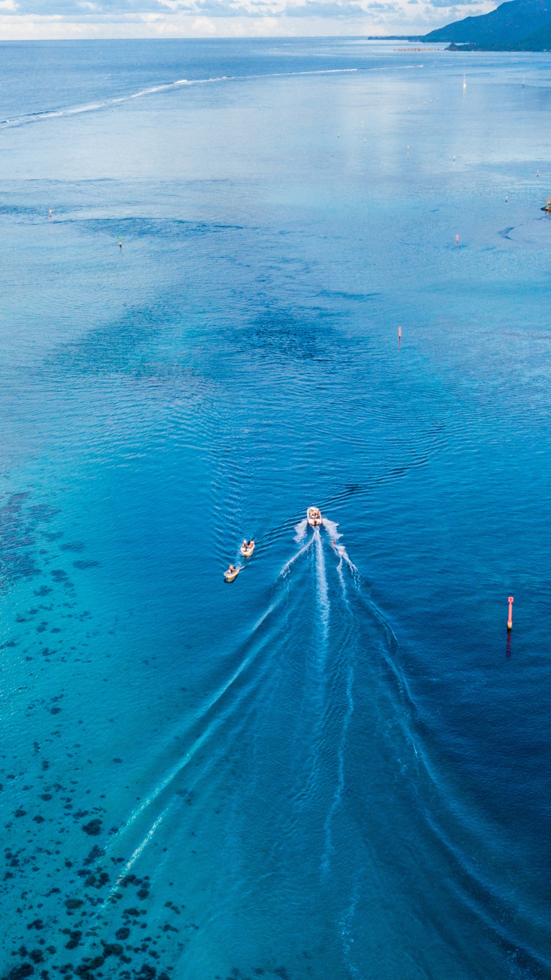 Photography Ocean, Sea, Tropical, Blue, Boat, 1080x1920, Phone HD Wallpaper