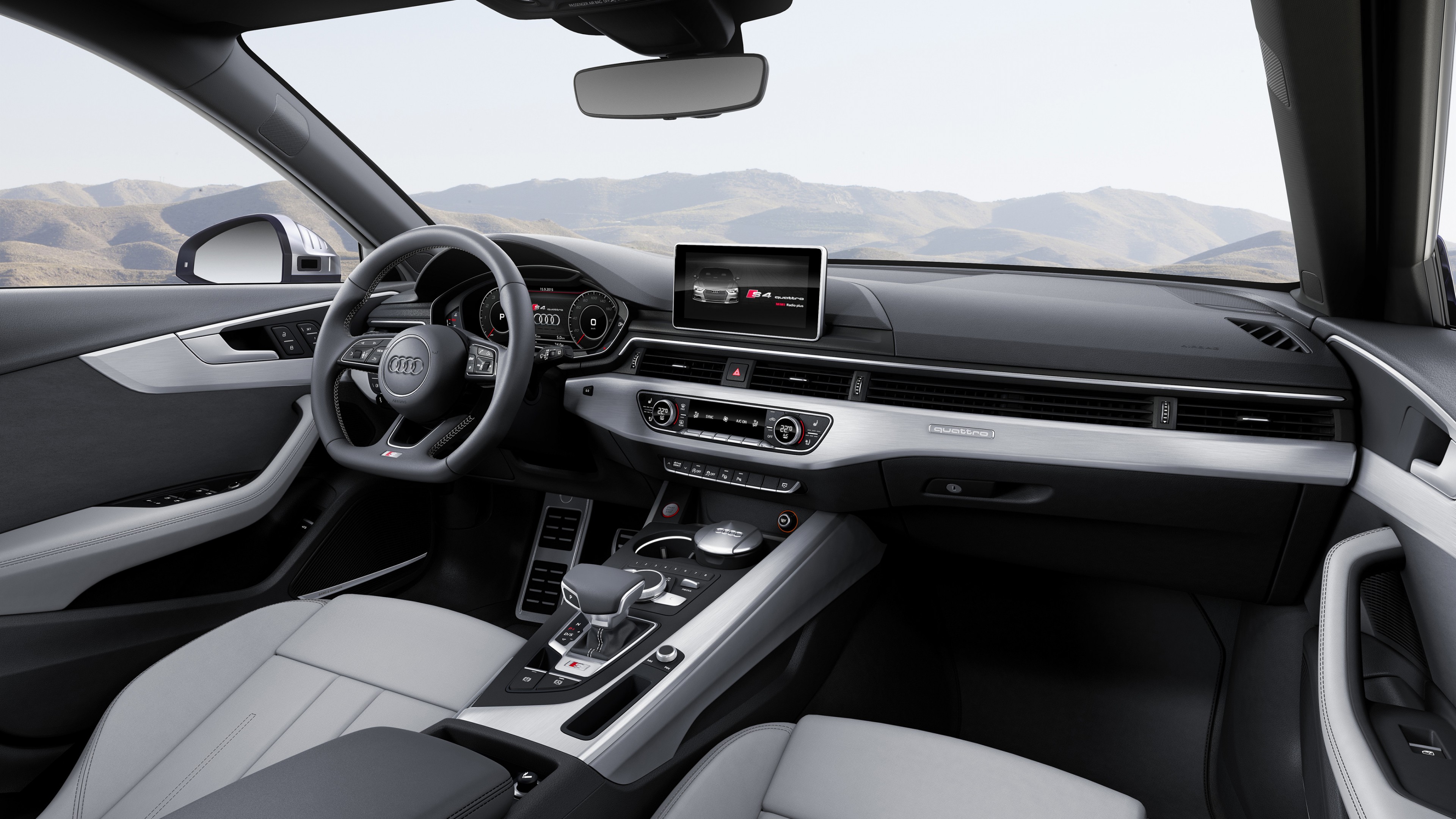 Audi S4 Avant (B9), Geneva Auto Show 2016, interior, HD Wallpaper