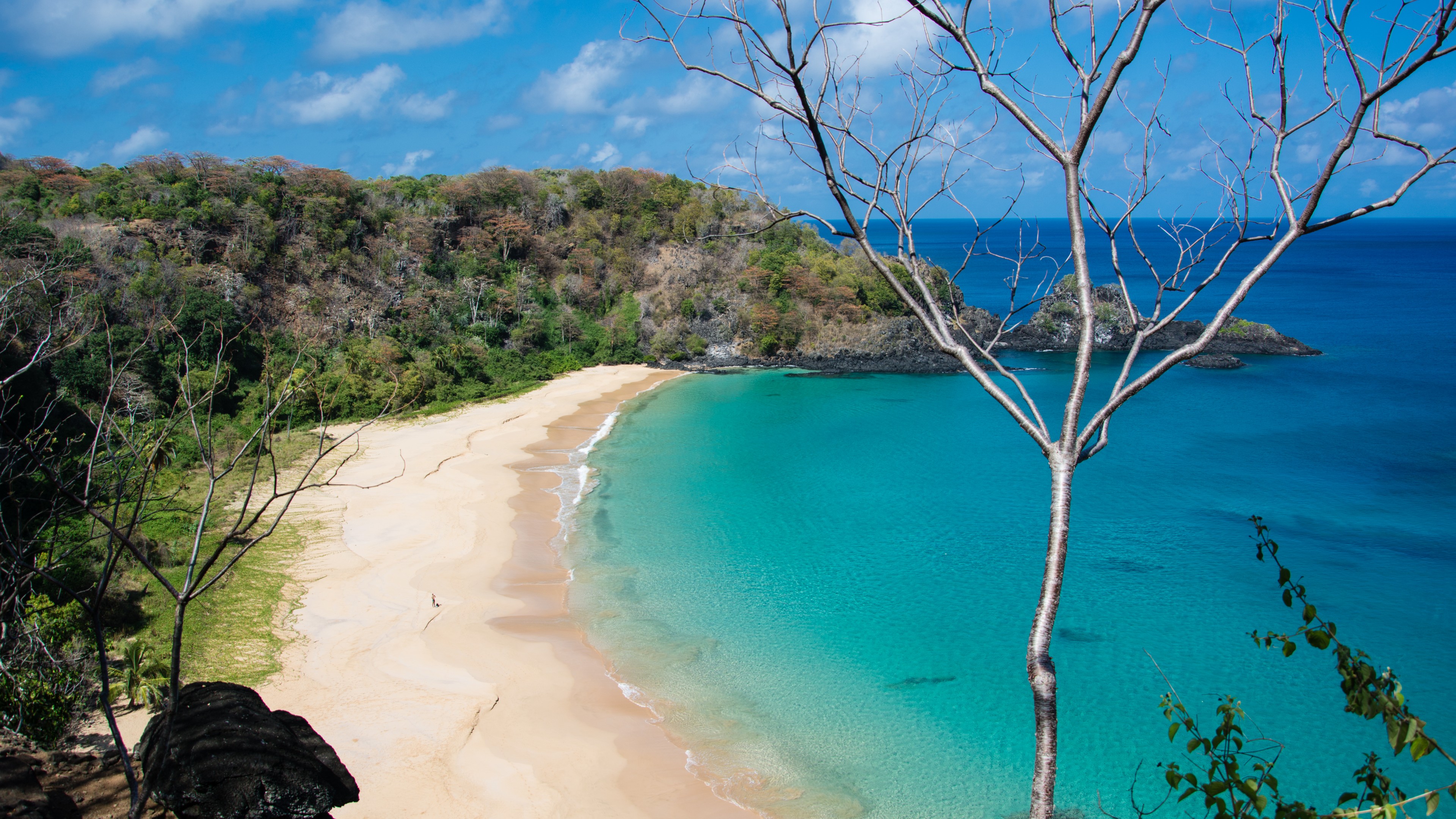 Baia do Sancho, Fernando de Noronha, Brazil, Best beaches of 2016, Travellers Choice Awards 2016, HD Wallpaper