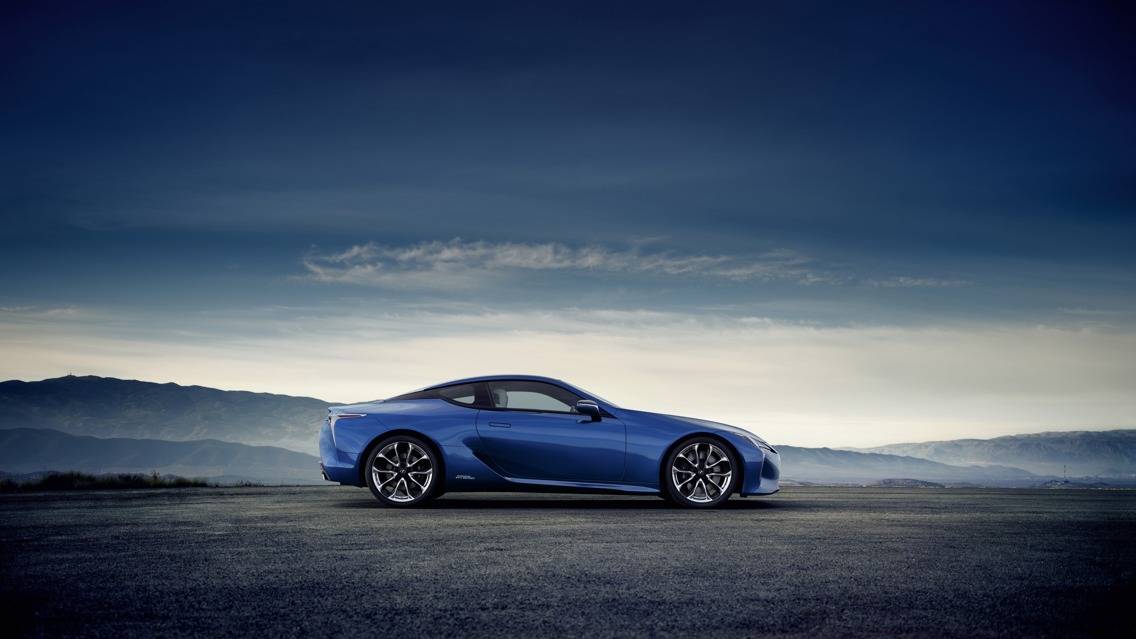 Lexus LC 500h EU-spec, Geneva Auto Show 2016, sport car, Hybrid, blue, HD Wallpaper