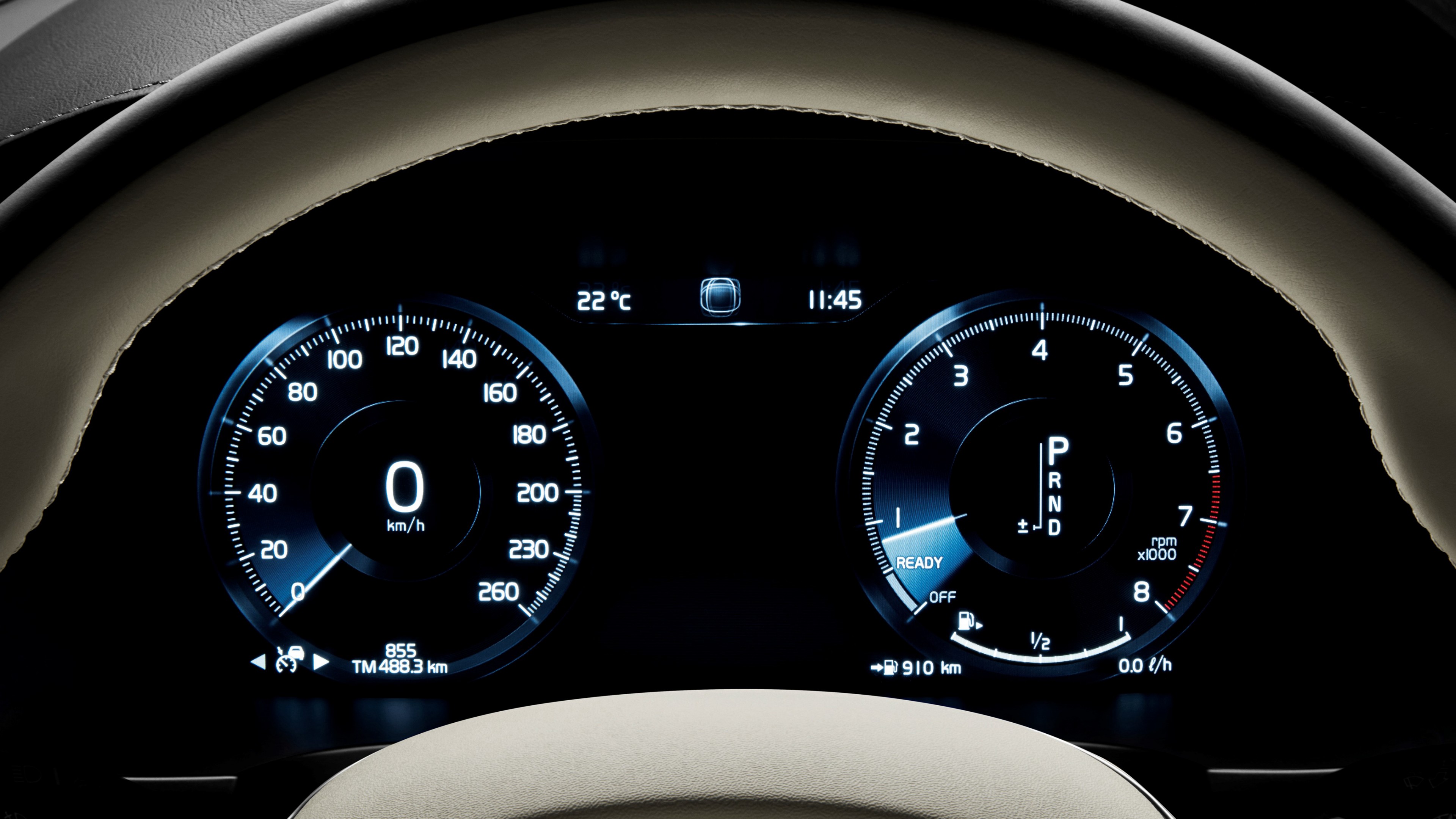 Volvo V90, Geneva Motor Show 2016, instrument cluster, HD Wallpaper