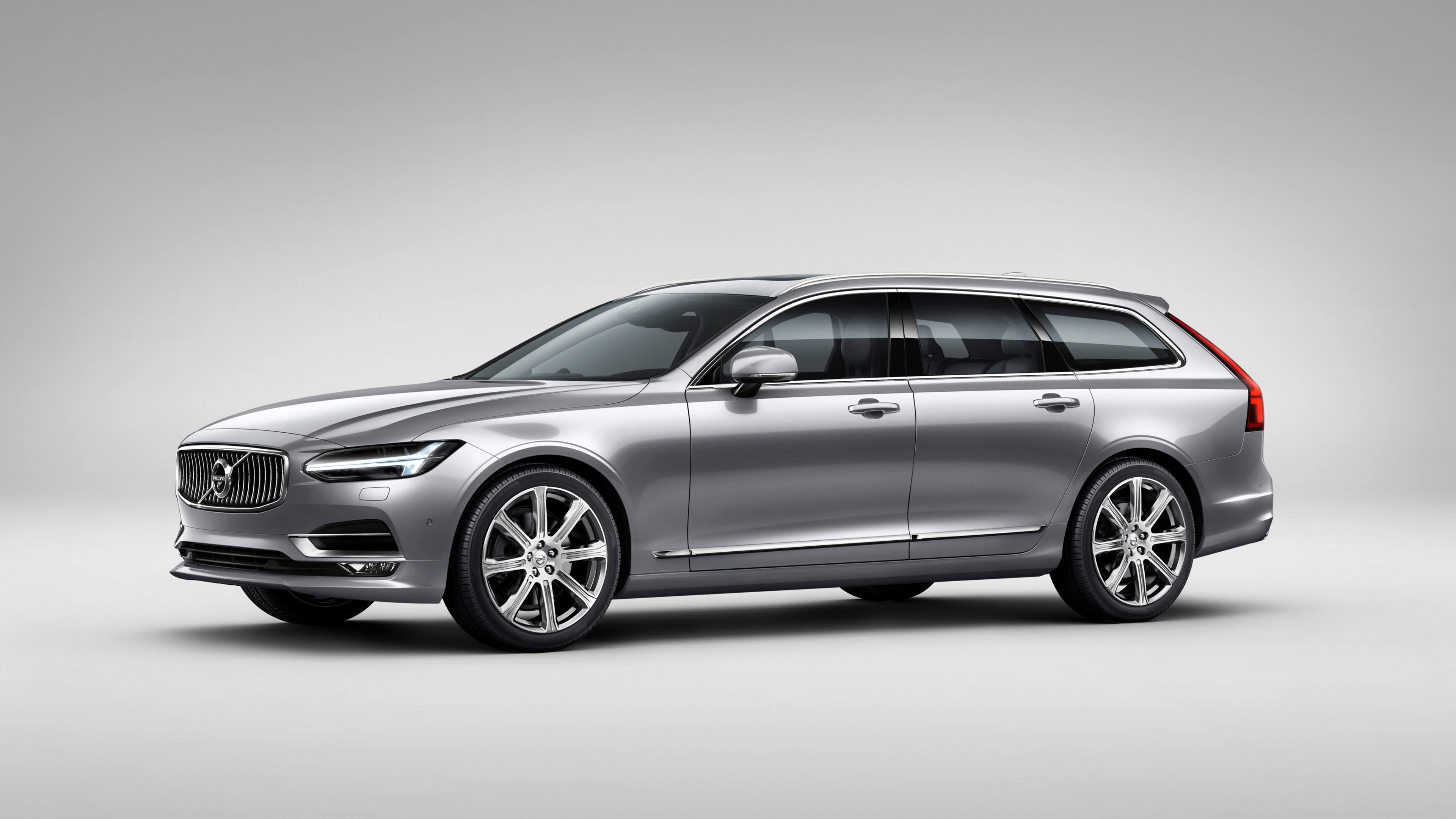 Volvo V90, Geneva Motor Show 2016, sedan, grey, HD Wallpaper