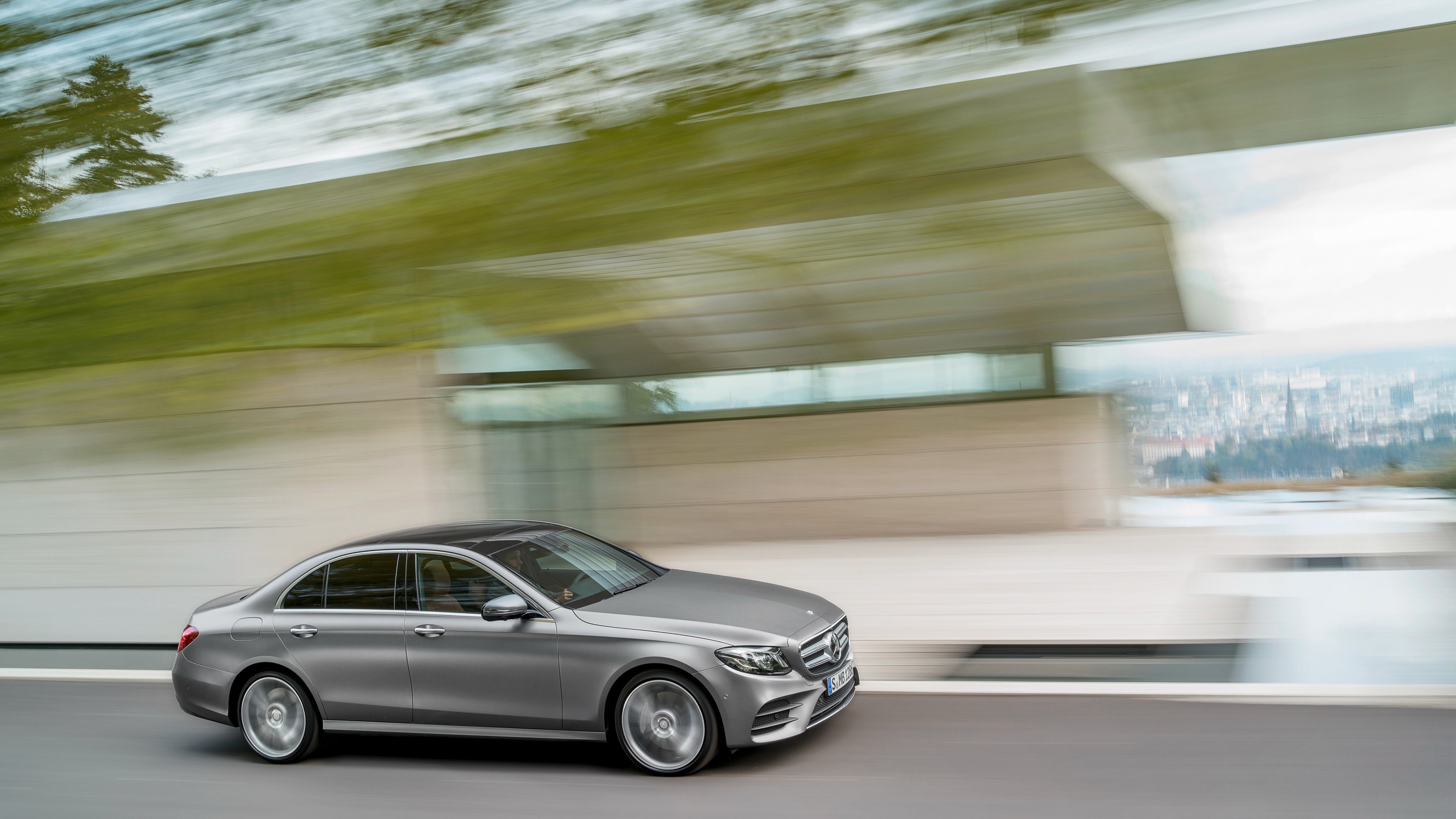 Mercedes Benz E 400, NAIAS 2016, sedan, grey, HD Wallpaper