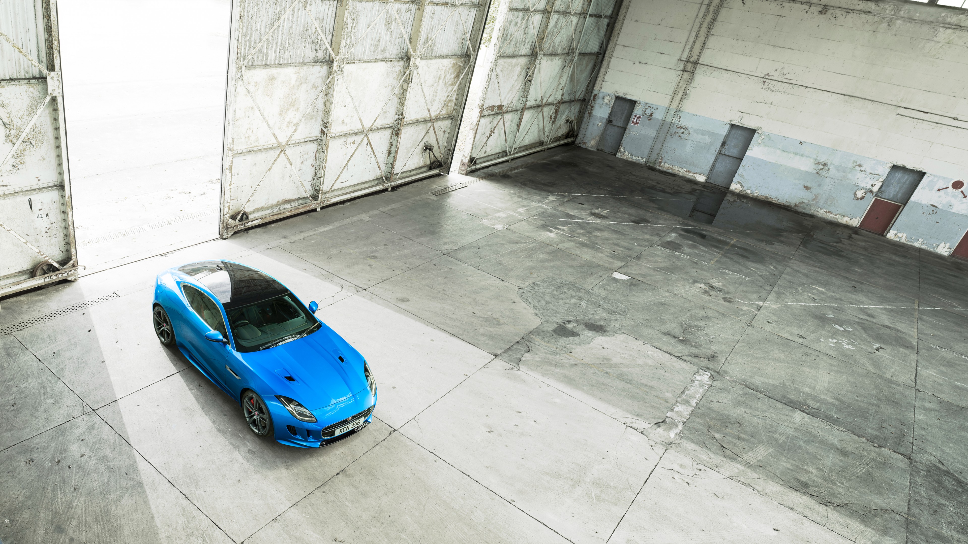 Jaguar F-Type S, Brussels Motor Show 2016, Coupe, British Design Edition, blue, HD Wallpaper