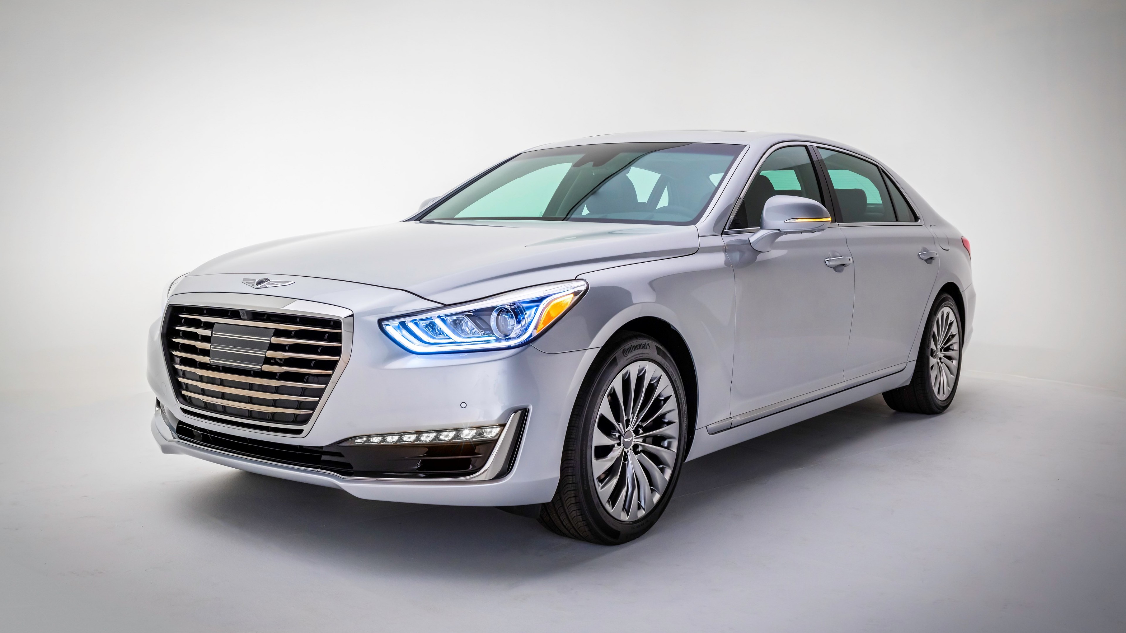 Genesis G90, luxury cars, grey, HD Wallpaper