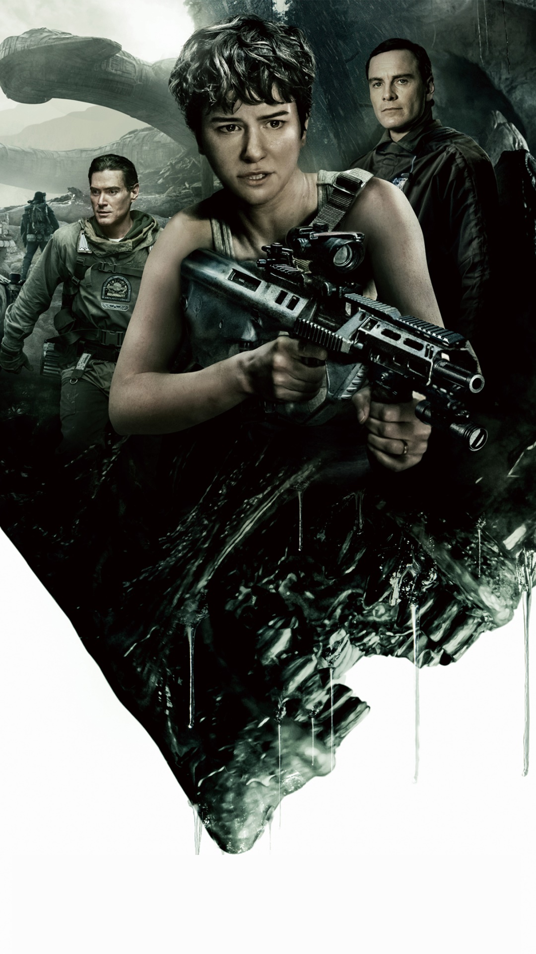 Movie Alien: Covenant, Xenomorph, Katherine Waterston, Michael Fassbender, 1080x1920, Phone HD Wallpaper