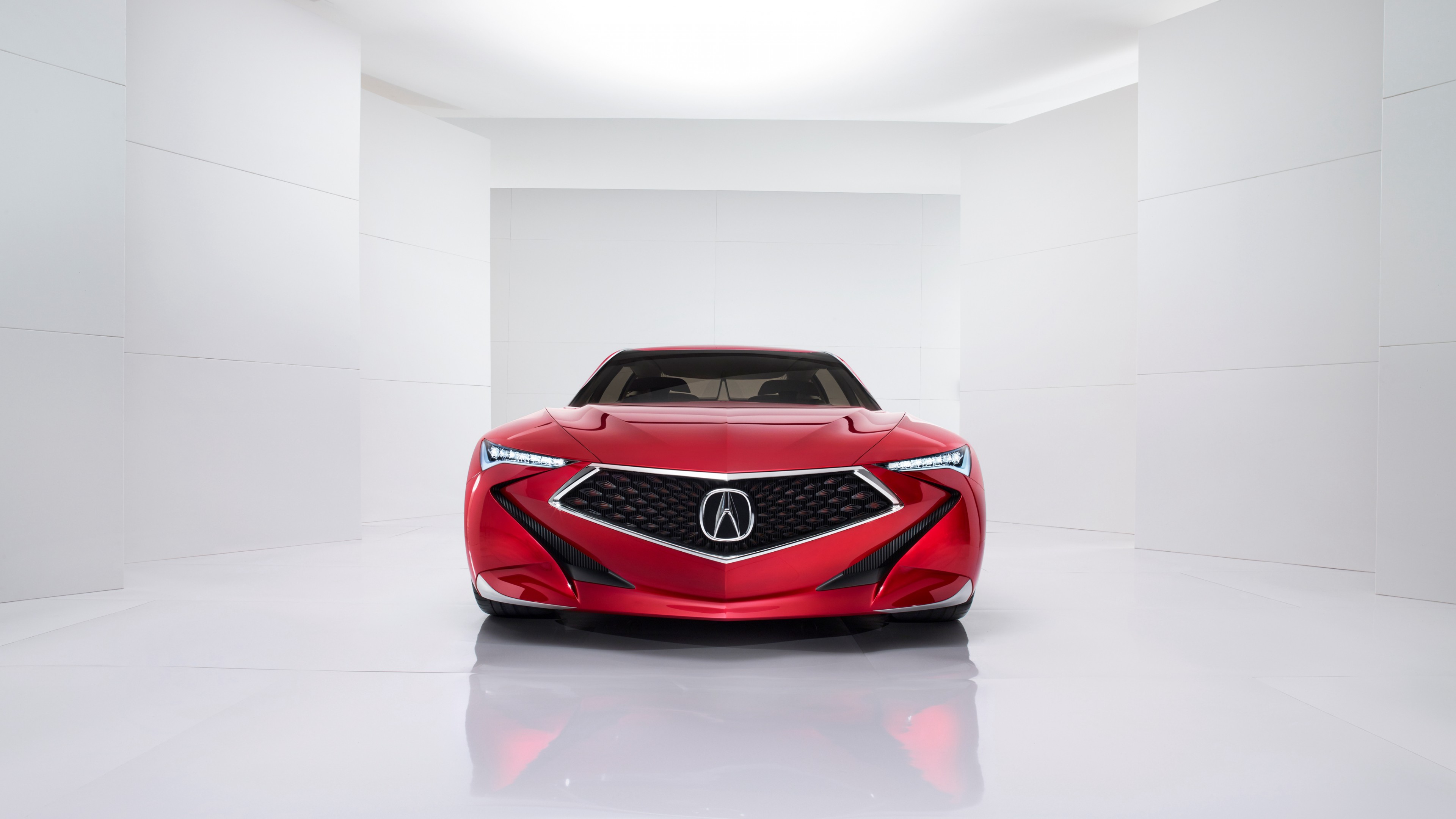 Acura Precision, detroit auto show 2016, red, HD Wallpaper