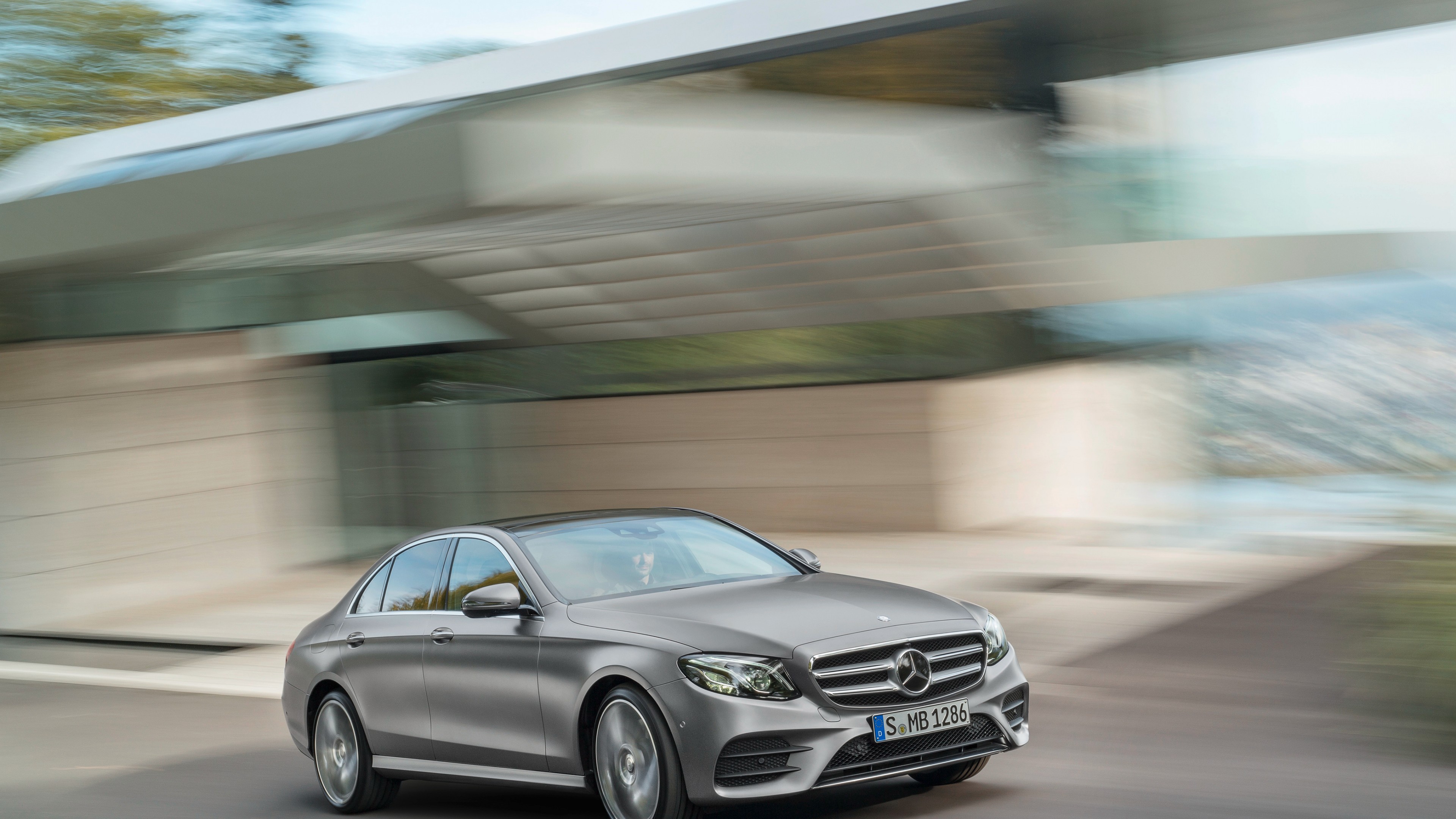 Mercedes Benz E 400, NAIAS 2016, sedan, grey, HD Wallpaper