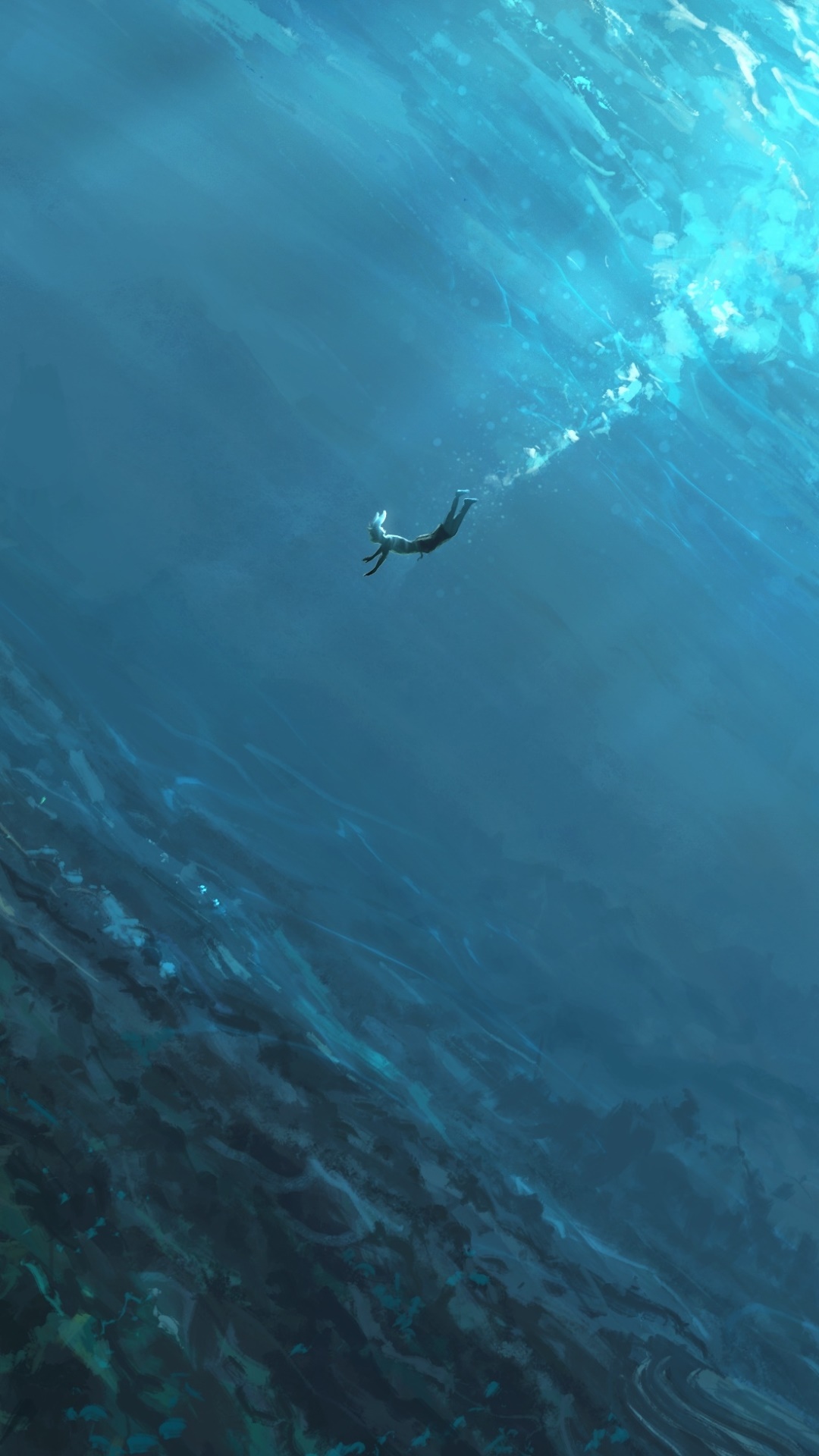 Fantasy Ocean, Creature, 1080x1920, Phone HD Wallpaper