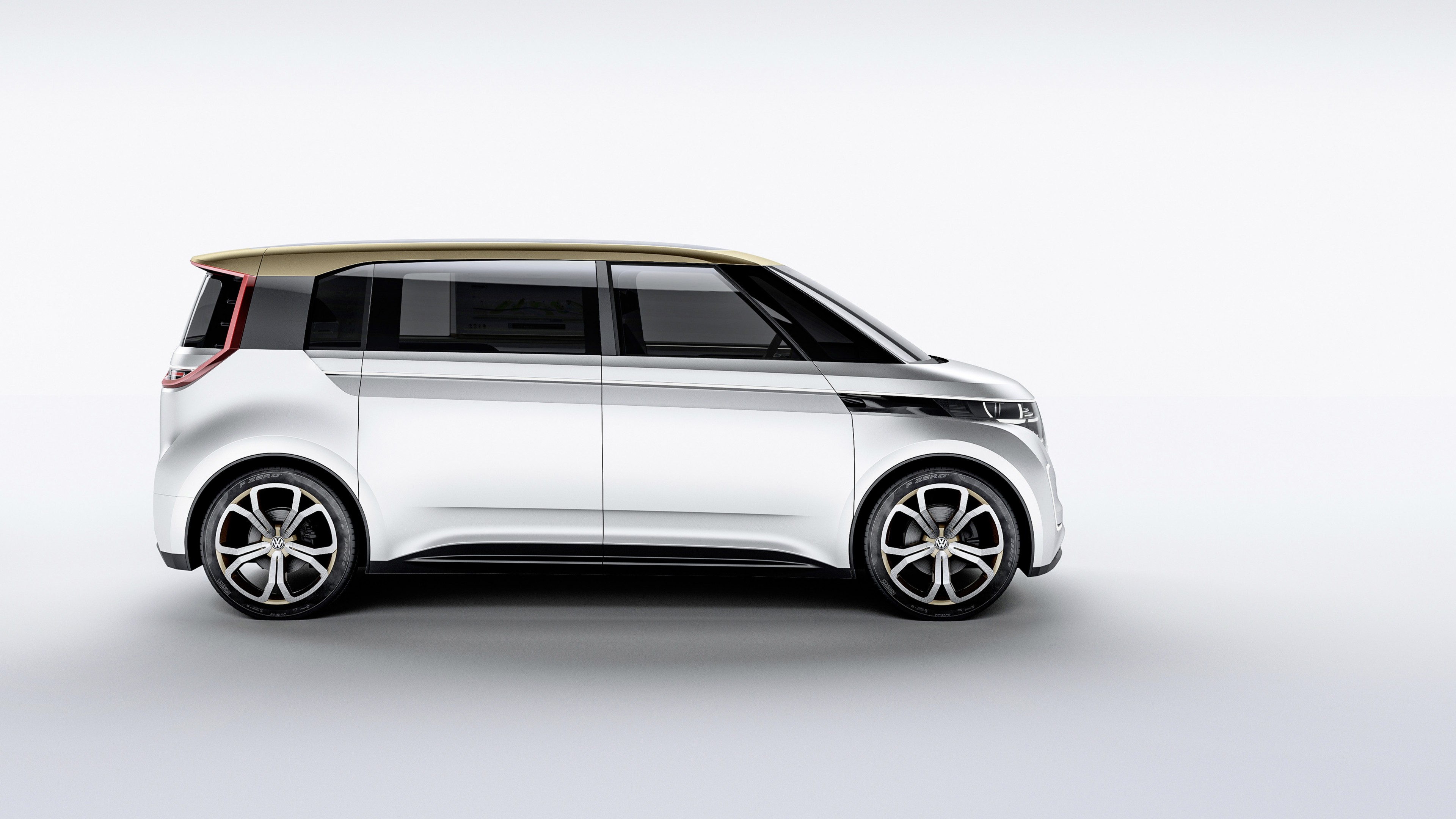Volkswagen BUDD-e, CES 2016, electric microbus, silver, HD Wallpaper
