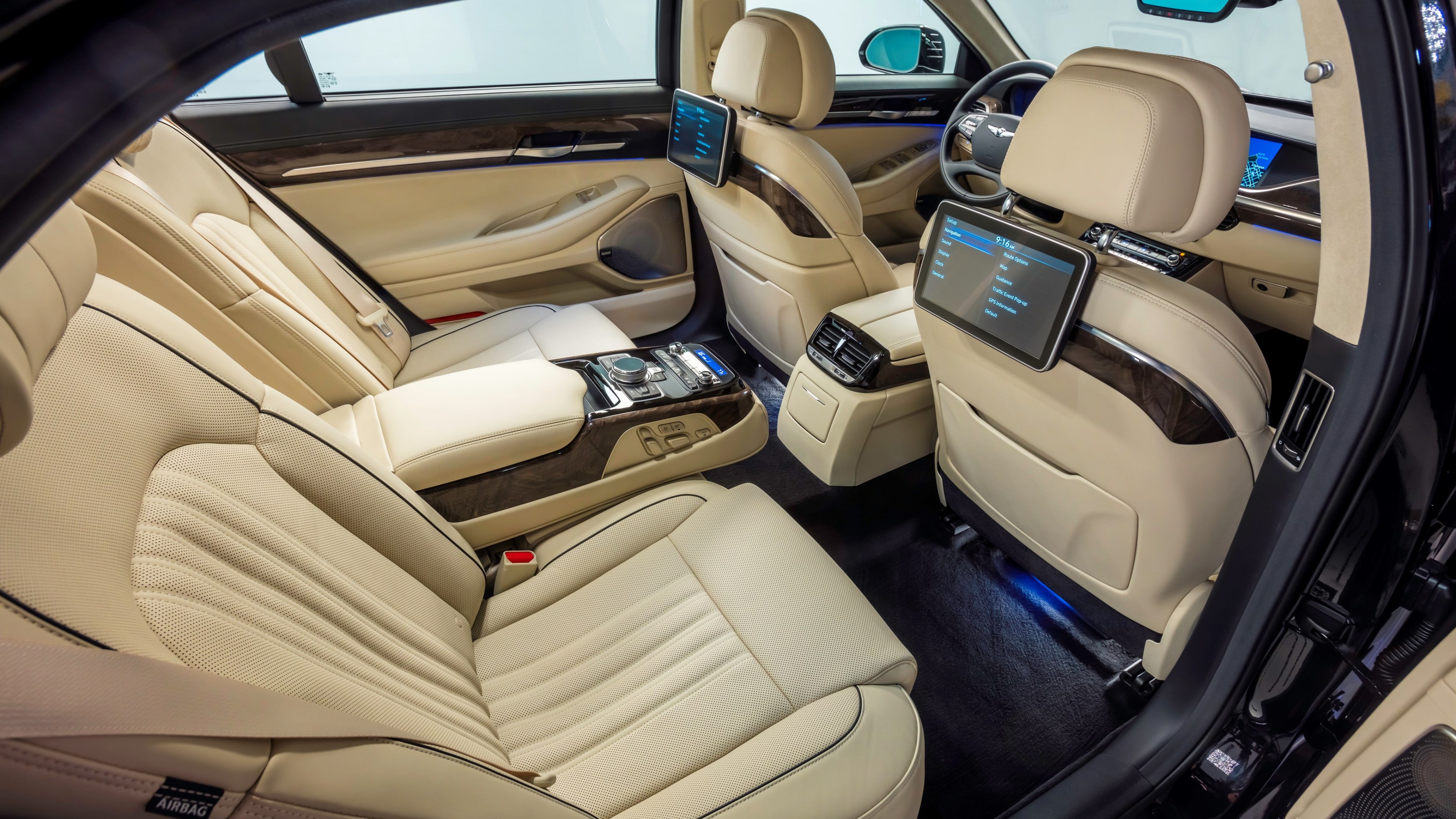 Genesis G90, luxury cars, interior, HD Wallpaper