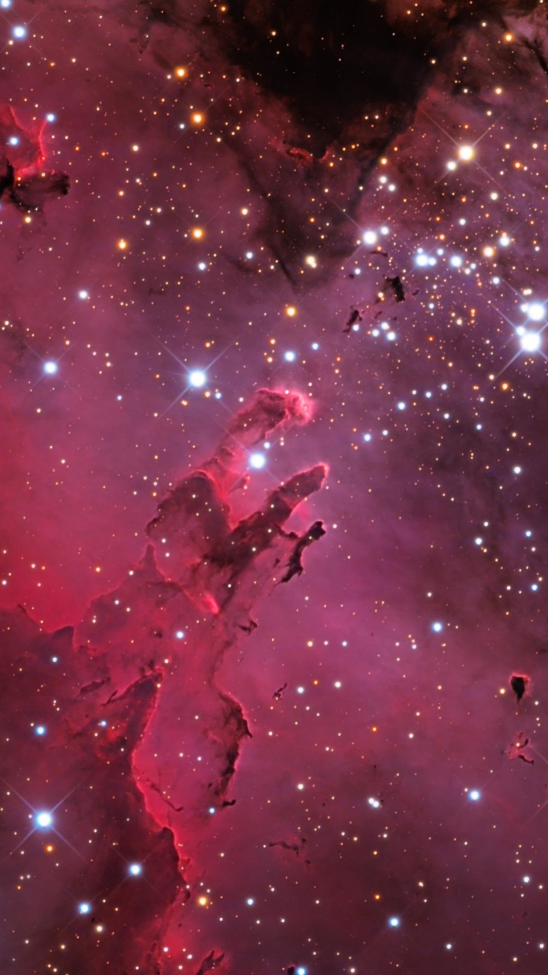 Sci Fi Nebula, Eagle Nebula, Stars, 1080x1920, Phone HD Wallpaper