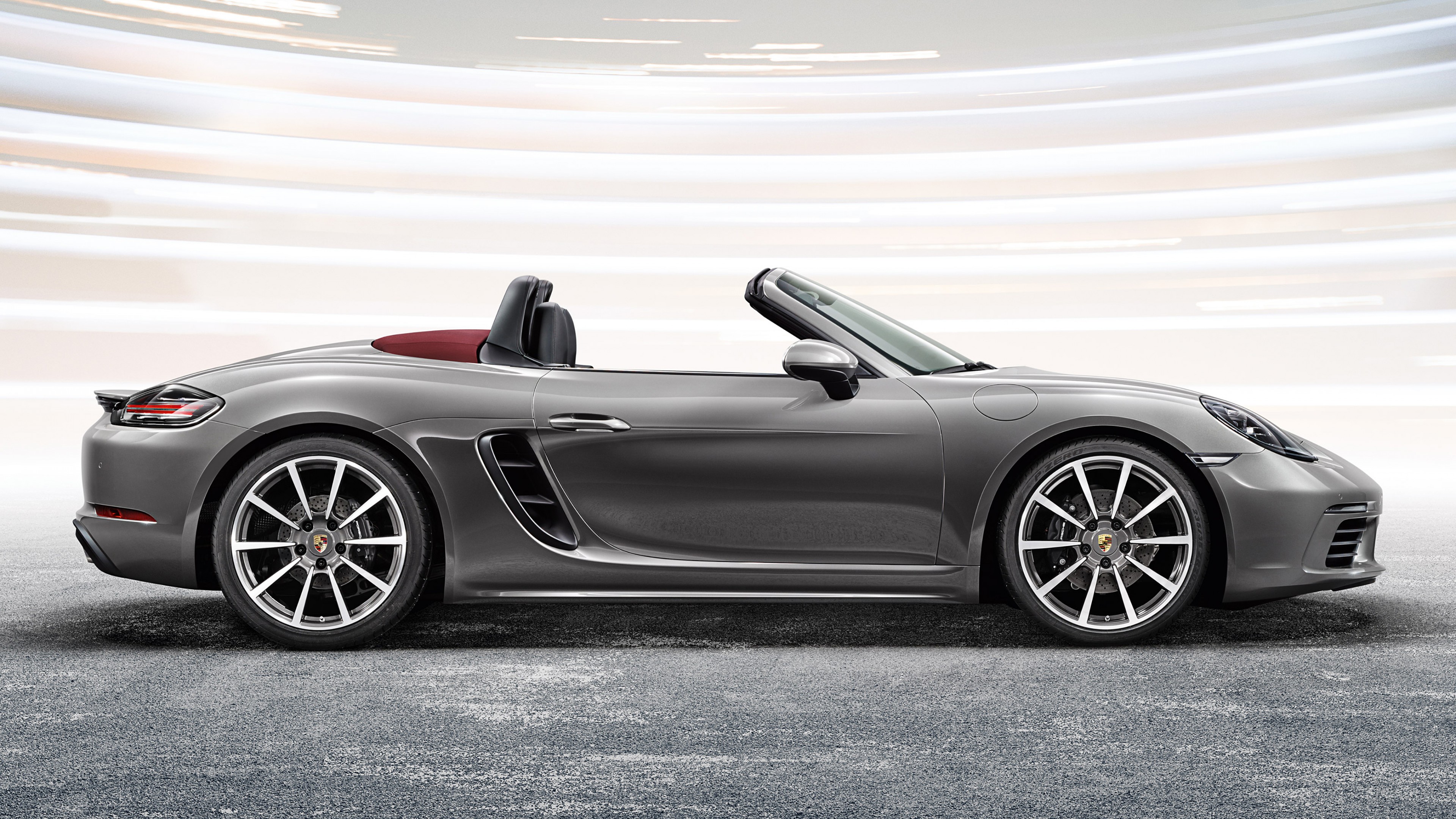 Porsche 718 Boxster, sports car, grey, HD Wallpaper