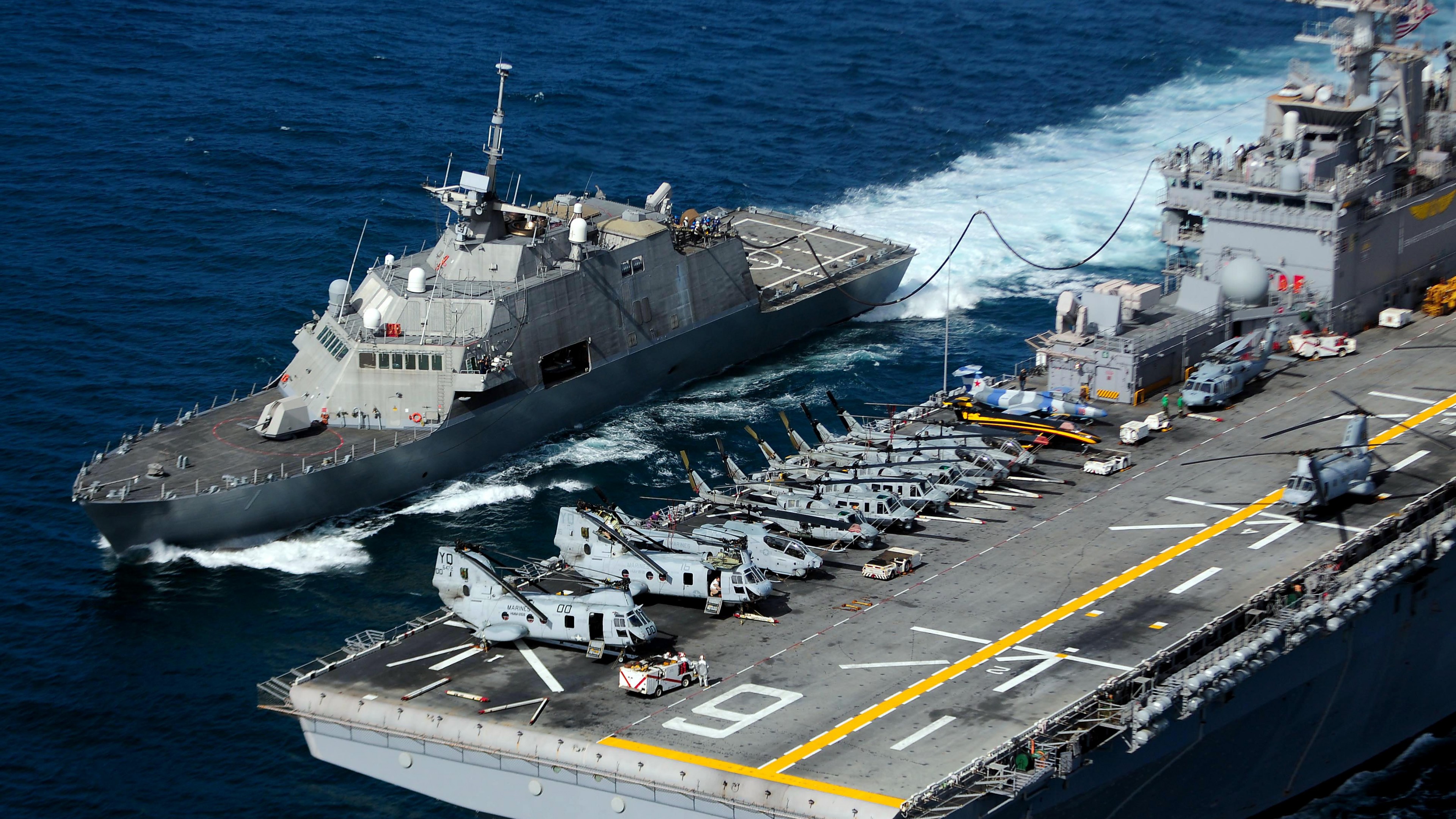 USS Freedom, LCS-1, lead ship, Freedom class, littoral combat, USA Navy, HD Wallpaper