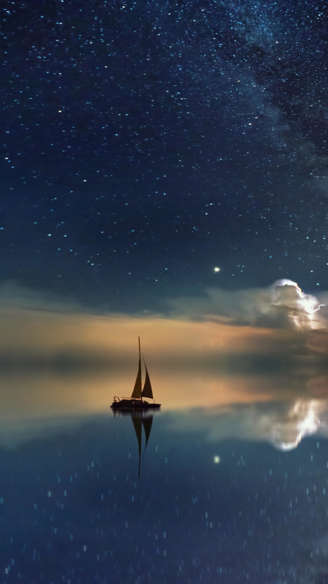 Fantasy Ocean, Sea, Boat, 1080x1920, Phone HD Wallpaper