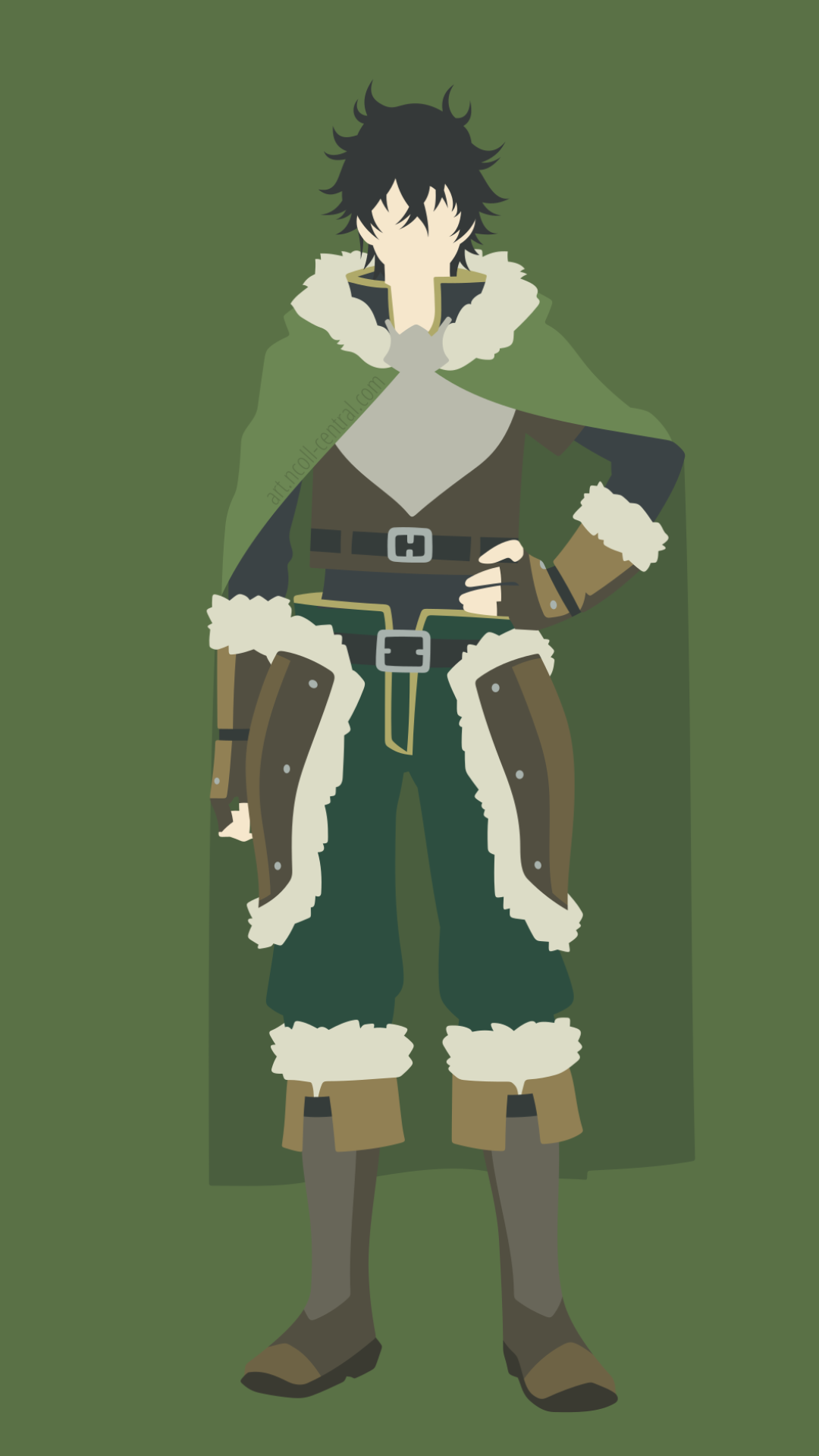 Anime The Rising of the Shield Hero, Minimalist, Naofumi Iwatani, 1080x1920, Phone HD Wallpaper