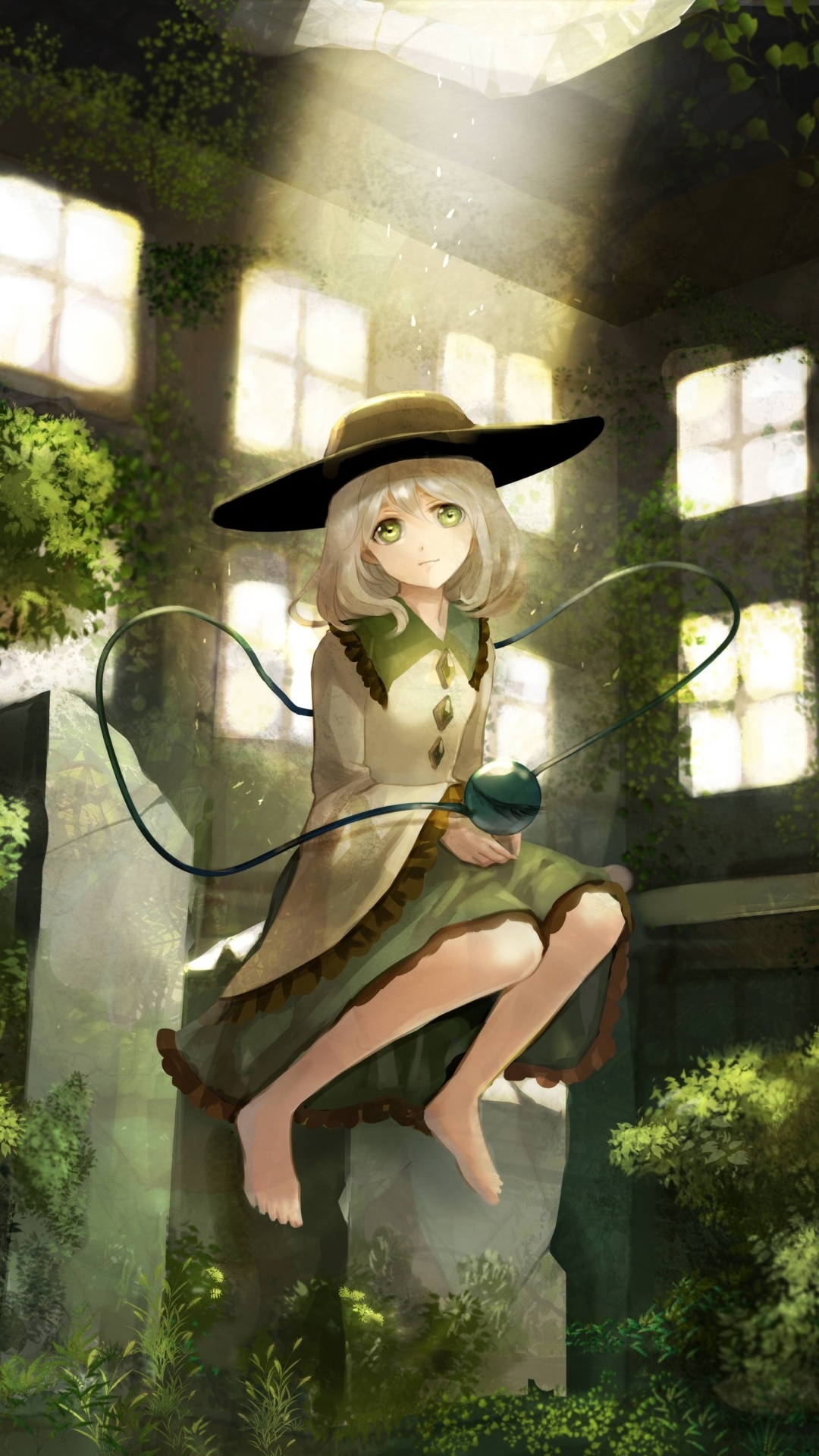 Anime Touhou, Koishi Komeiji, 1080x1920, Phone HD Wallpaper