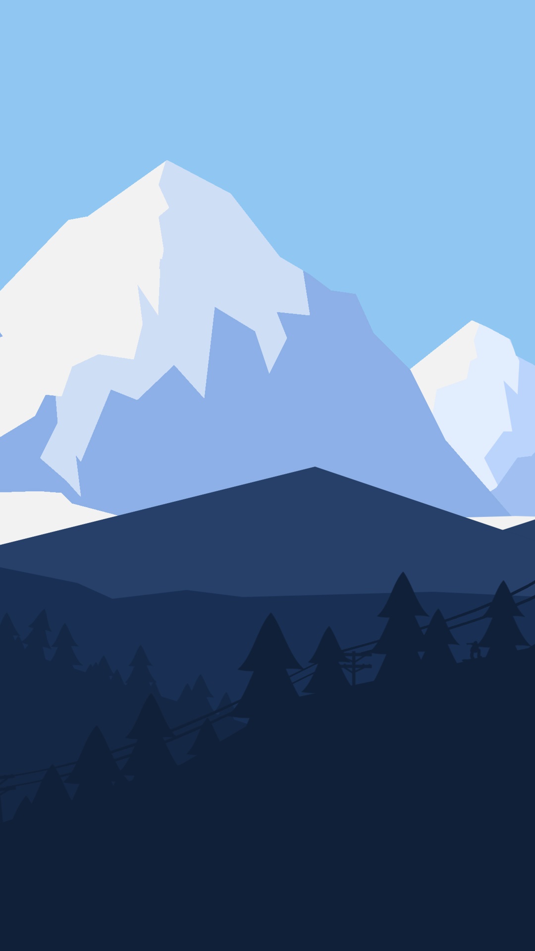 Artistic Minimalist, Mountain, 1080x1920, Phone HD Wallpaper