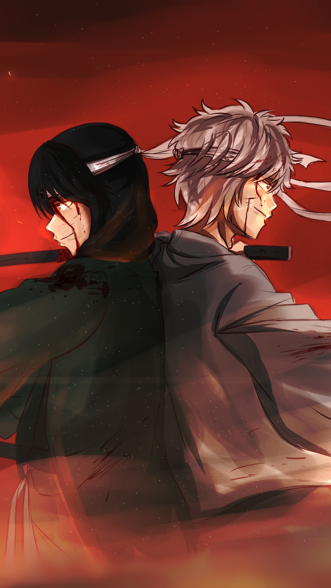Anime Gintama, Gintoki Sakata, Kotaro Katsura, 1080x1920, Phone HD Wallpaper