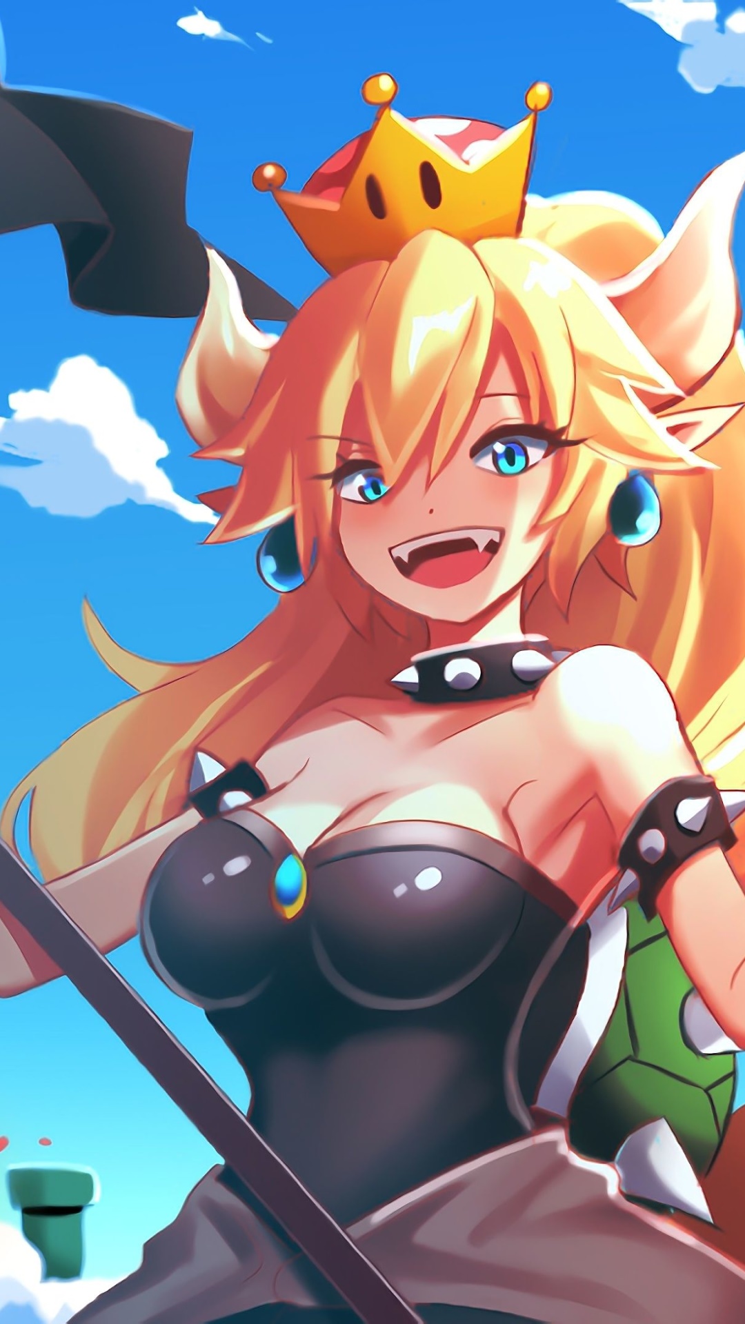 Video Game Bowsette, Bowsette Jr., 1080x1920, Phone HD Wallpaper