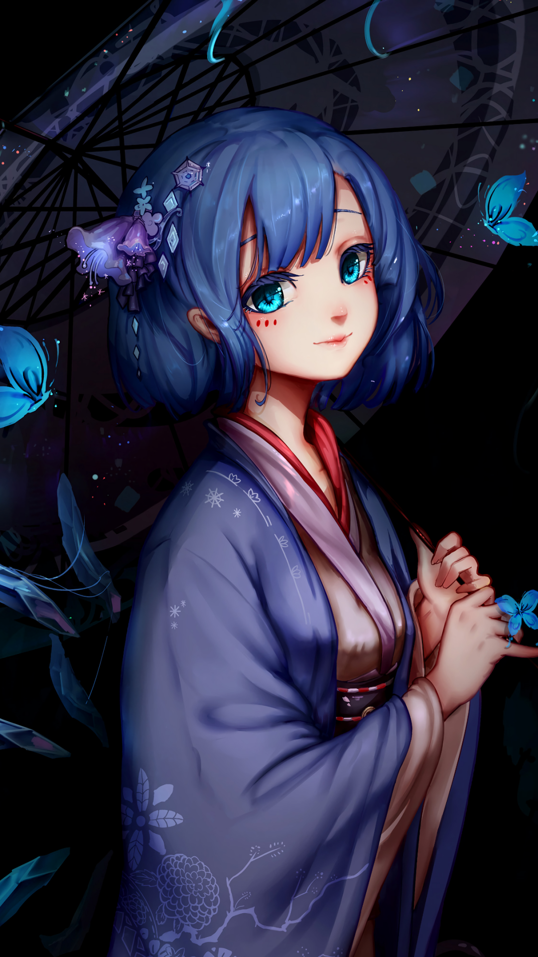 Anime Touhou, Cirno (Touhou), 1080x1920, Phone HD Wallpaper