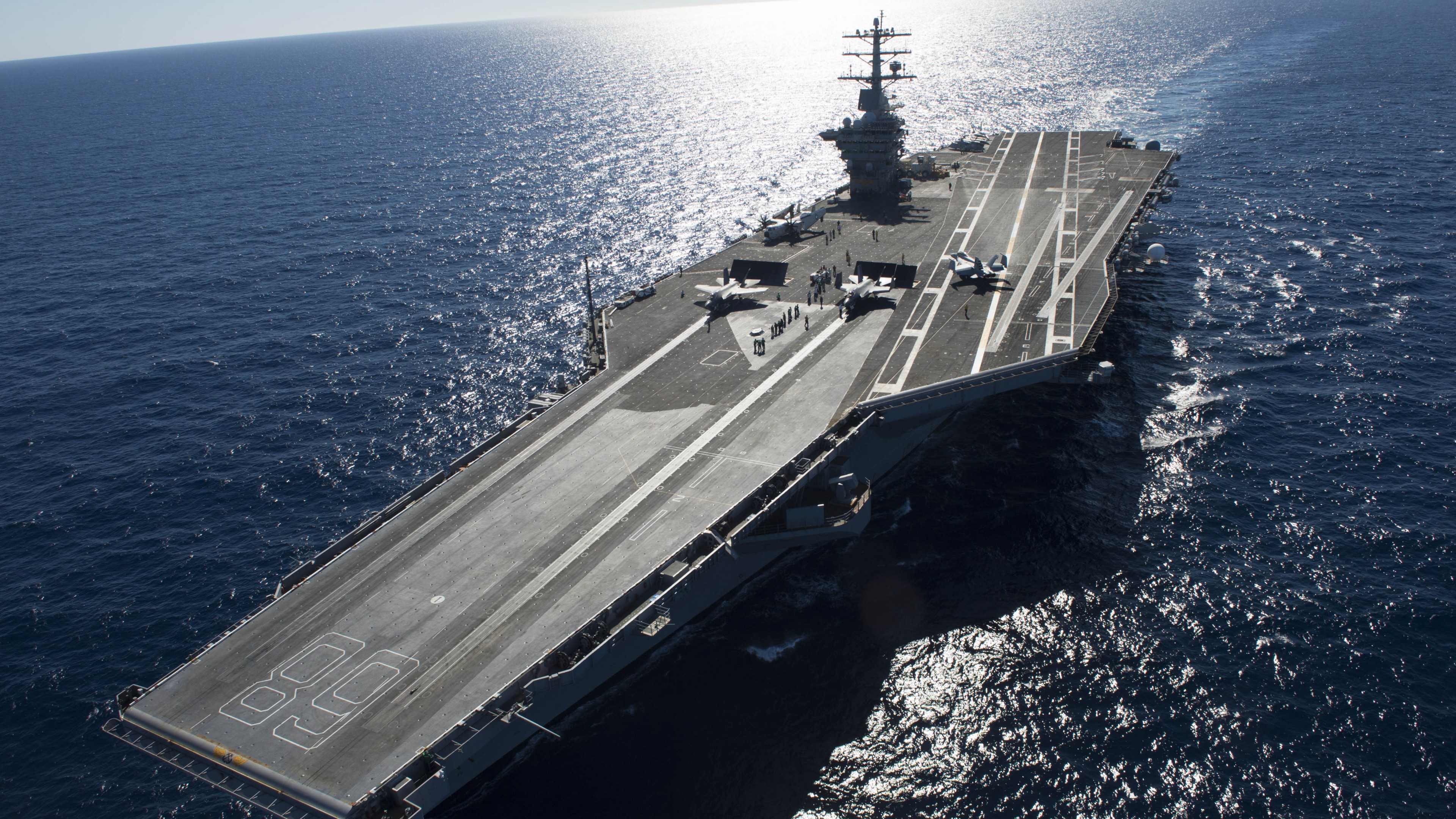 USS Gerald R. Ford, CVN-68, lead ship, HD Wallpaper