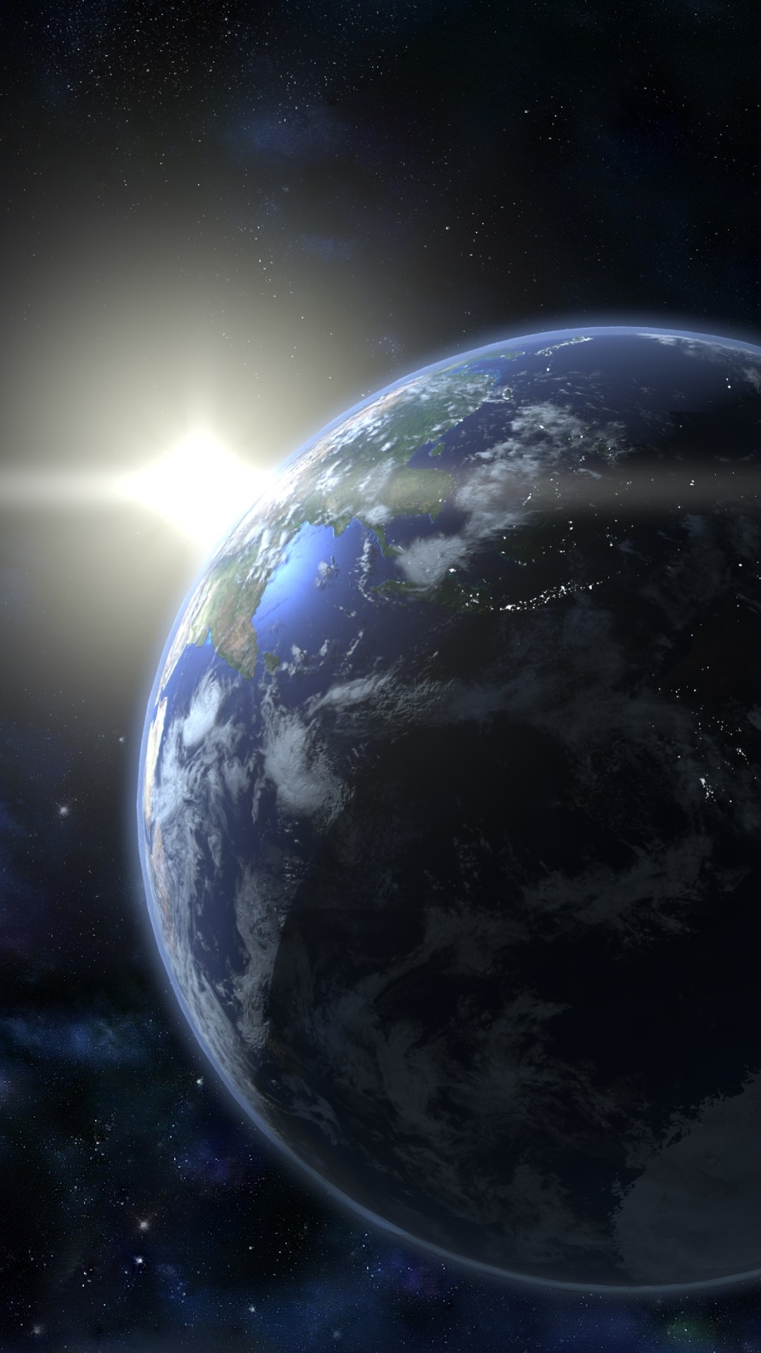 Earth From Space, 1080x1920, Phone HD Wallpaper