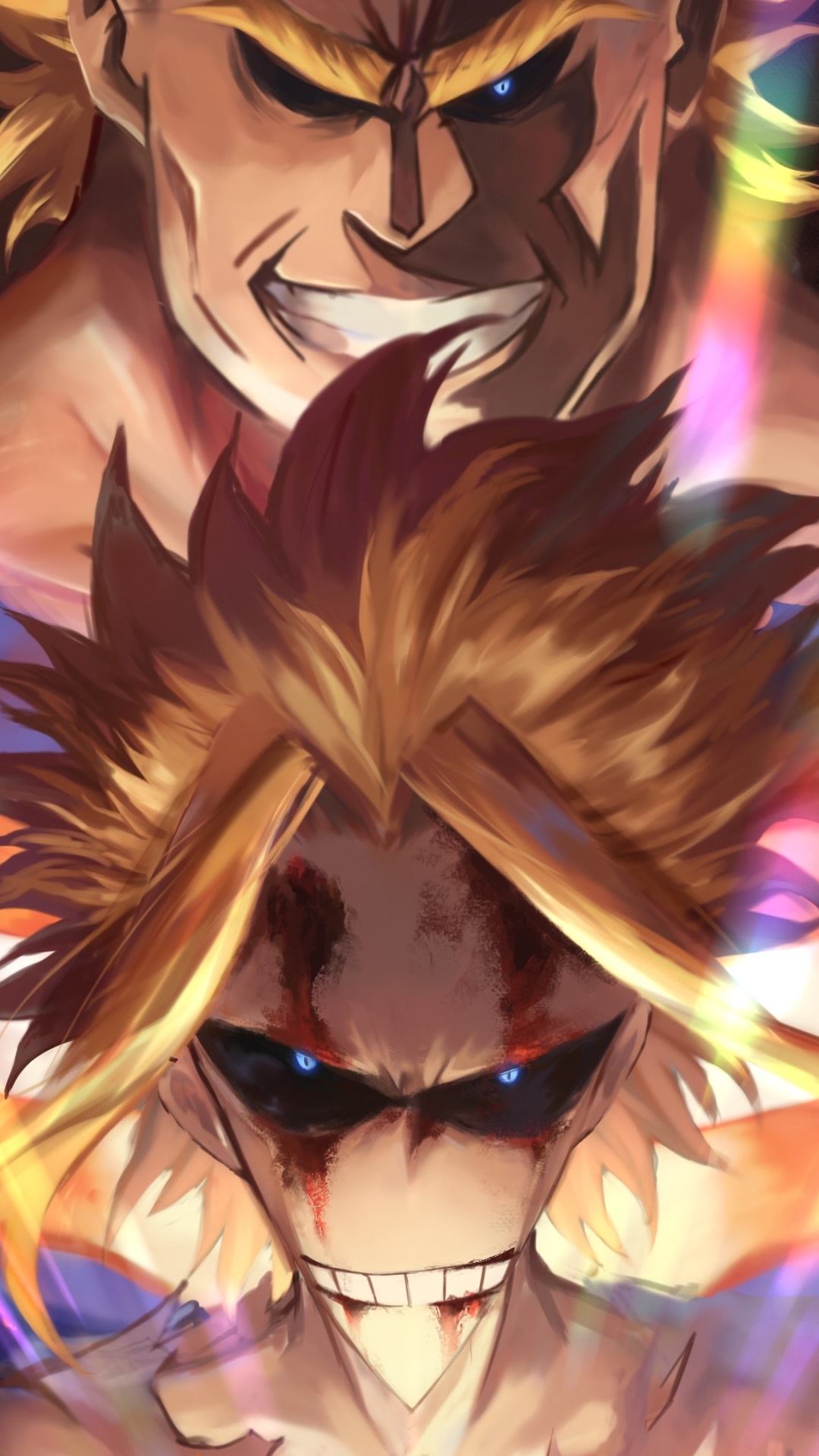 Anime My Hero Academia, Smile, Blue Eyes, Blonde, Toshinori Yagi, All Might, 1080x1920, Phone HD Wallpaper