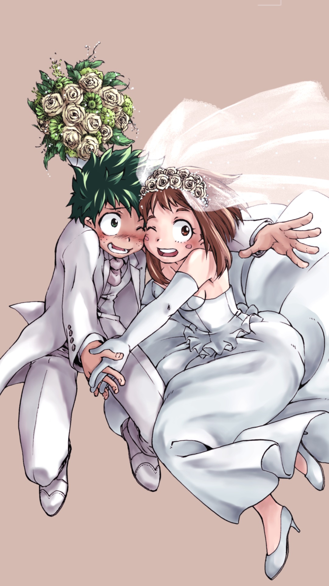 Anime My Hero Academia, Izuku Midoriya, Ochaco Uraraka, 1080x1920, Phone HD Wallpaper