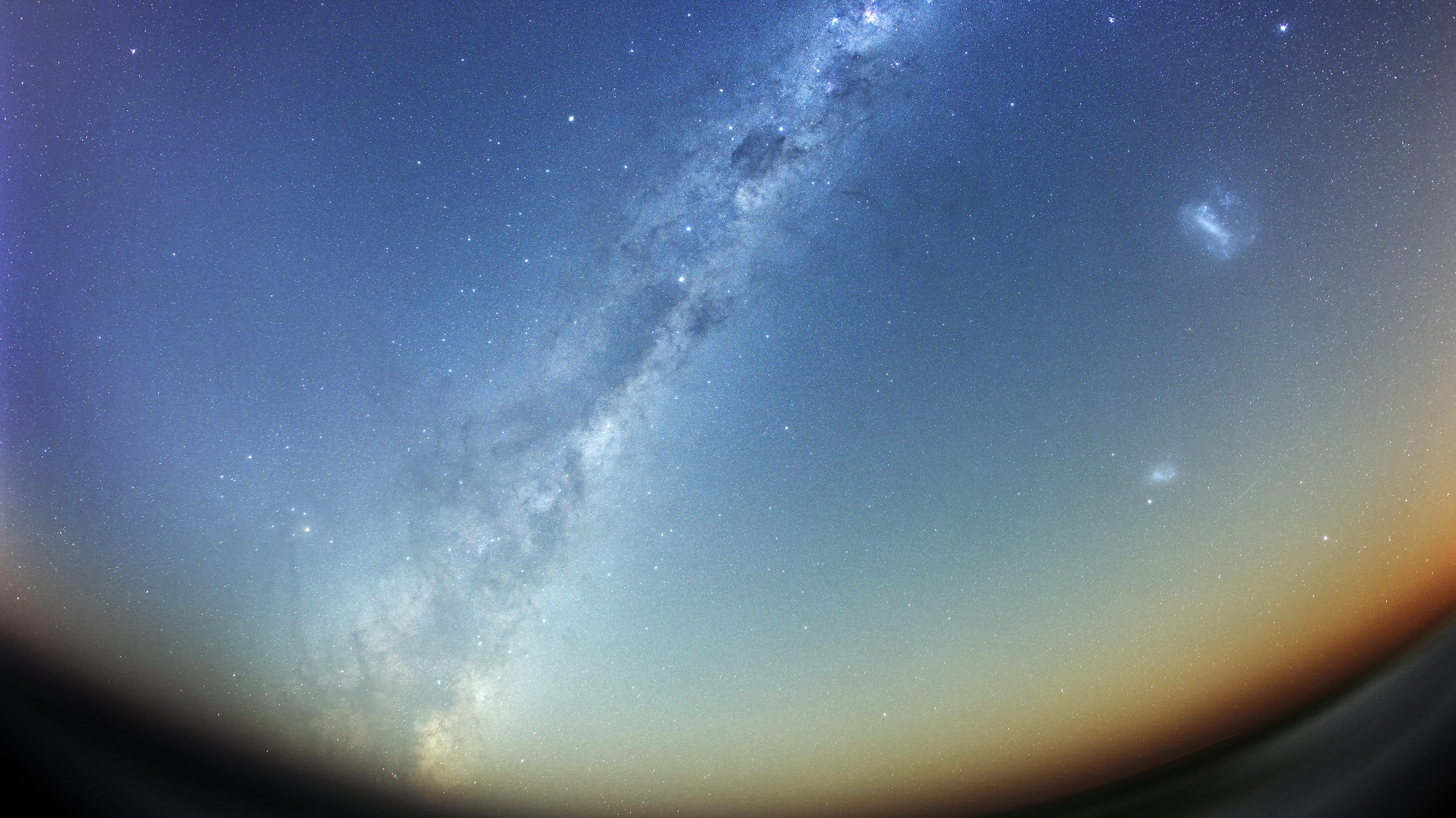 night sky, stars, night, Milky Way, mountains, land, HD Wallpaper