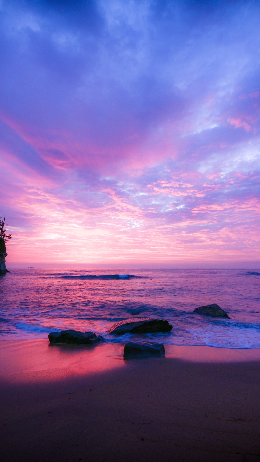 Earth Sunset, Ocean, Sky, Horizon, Beach, Sea, 1080x1920, Phone HD Wallpaper
