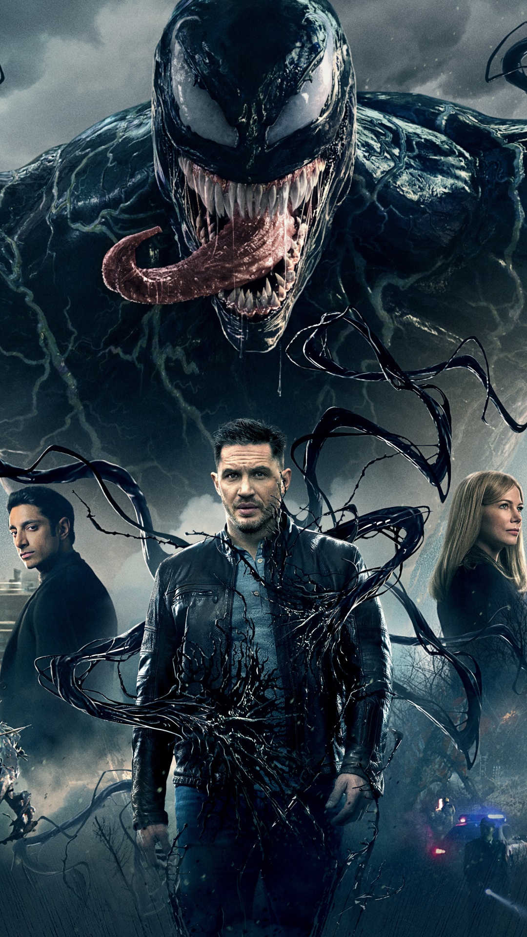 Movie Venom, Riz Ahmed, Tom Hardy, Michelle Williams, 1080x1920, Phone HD Wallpaper