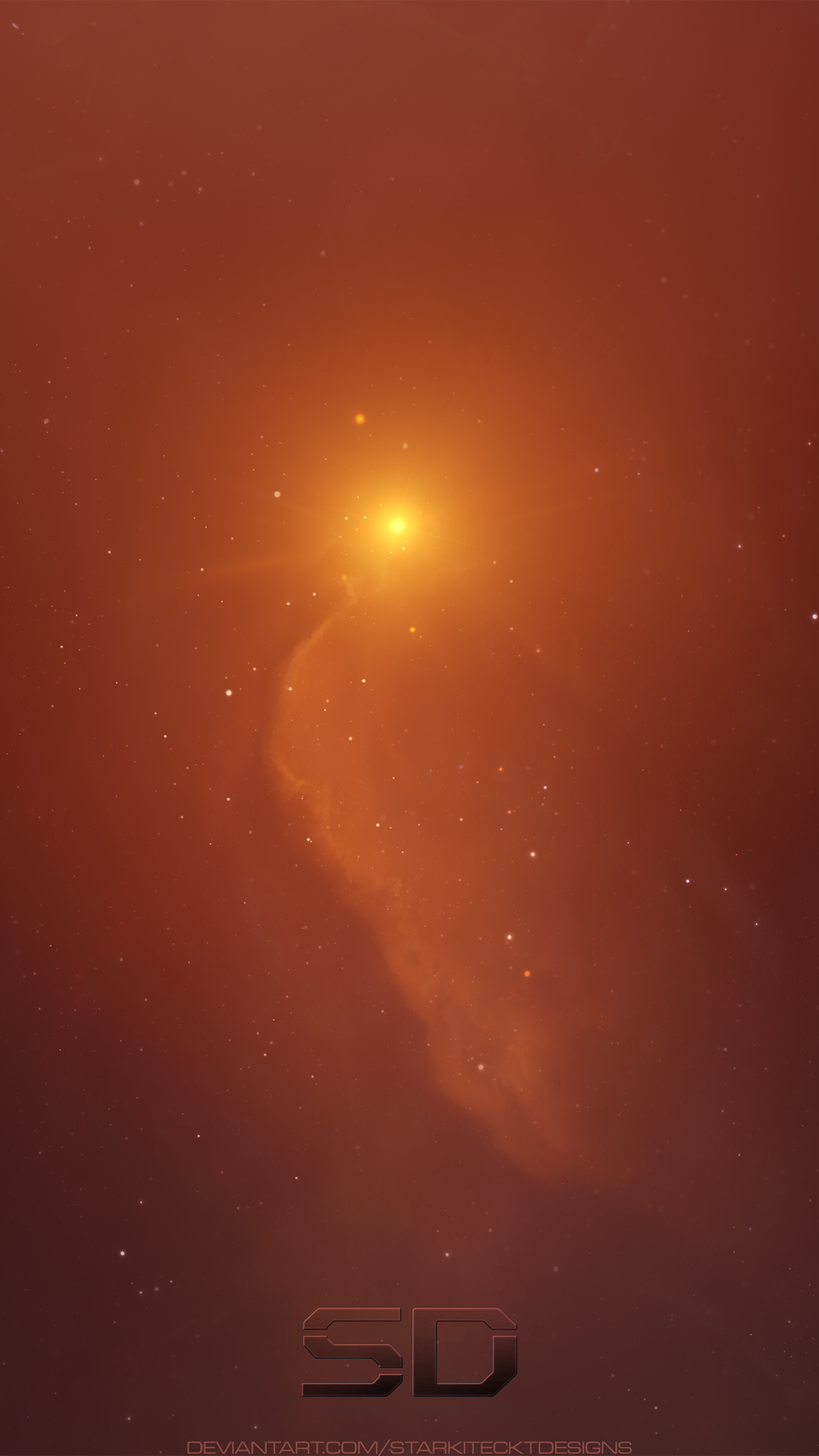 Sci Fi Nebula, Space, Cosmos, Light, Orange (Color), 1080x1920, Phone HD Wallpaper