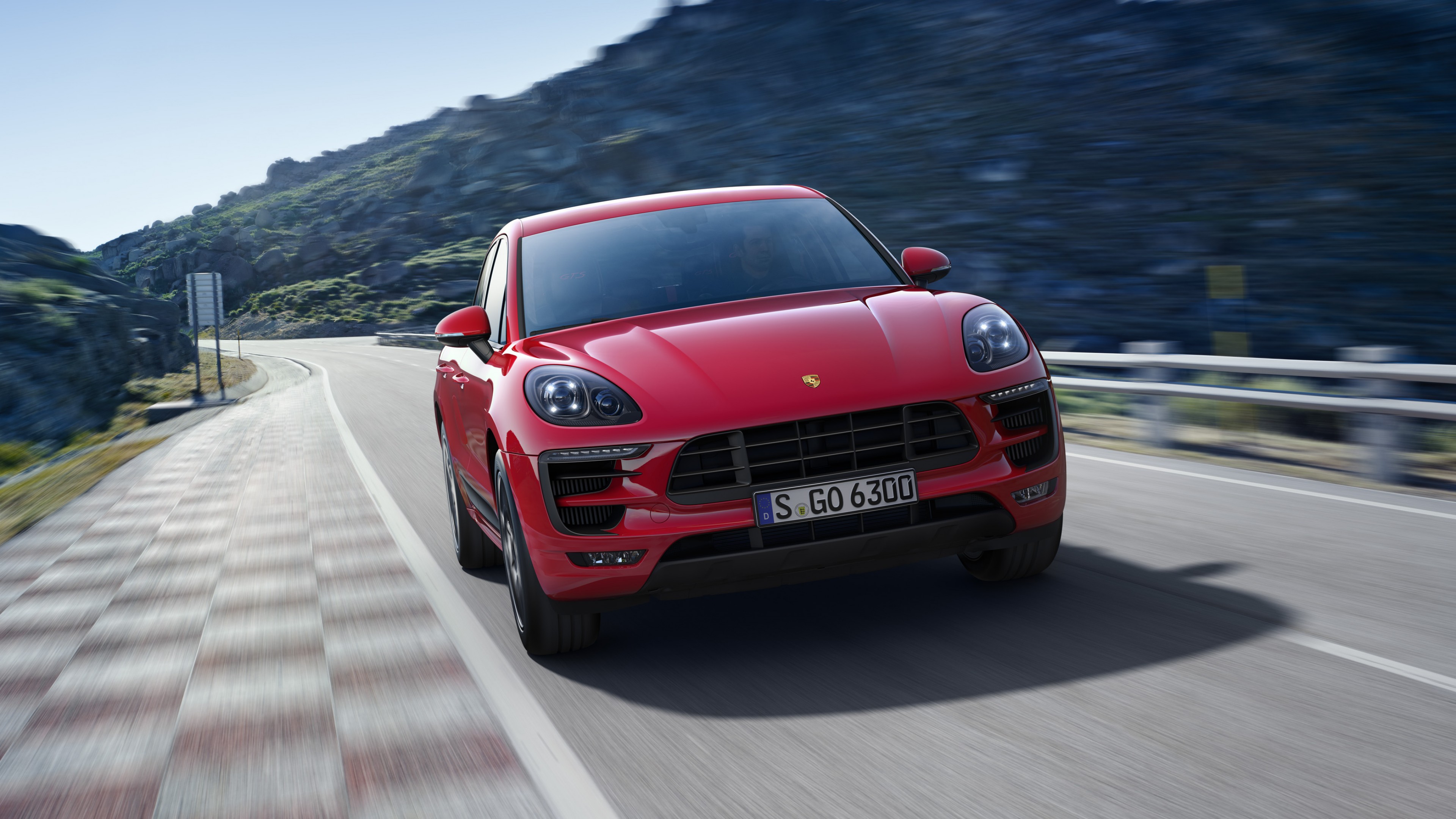 Porsche Macan GTS, concept, red, HD Wallpaper