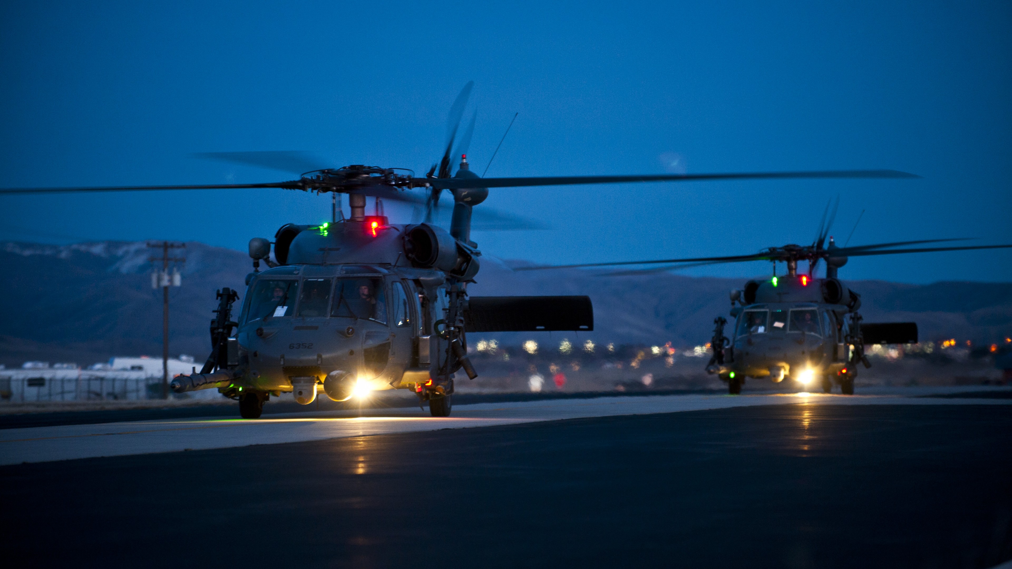 Sikorsky UH-60 Black Hawk, helicopter, U.S. Air Force, HD Wallpaper