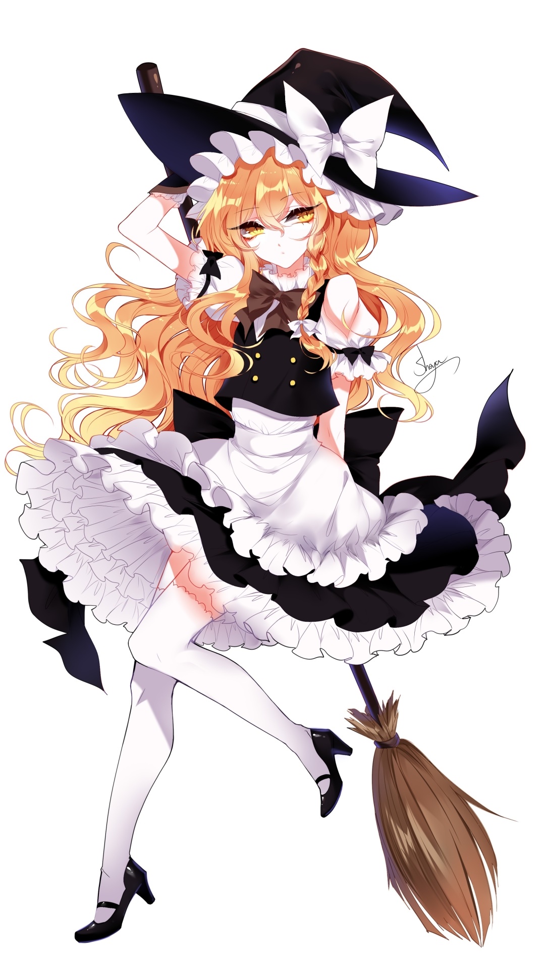 Anime Touhou, Marisa Kirisame, 1080x1920, Phone HD Wallpaper
