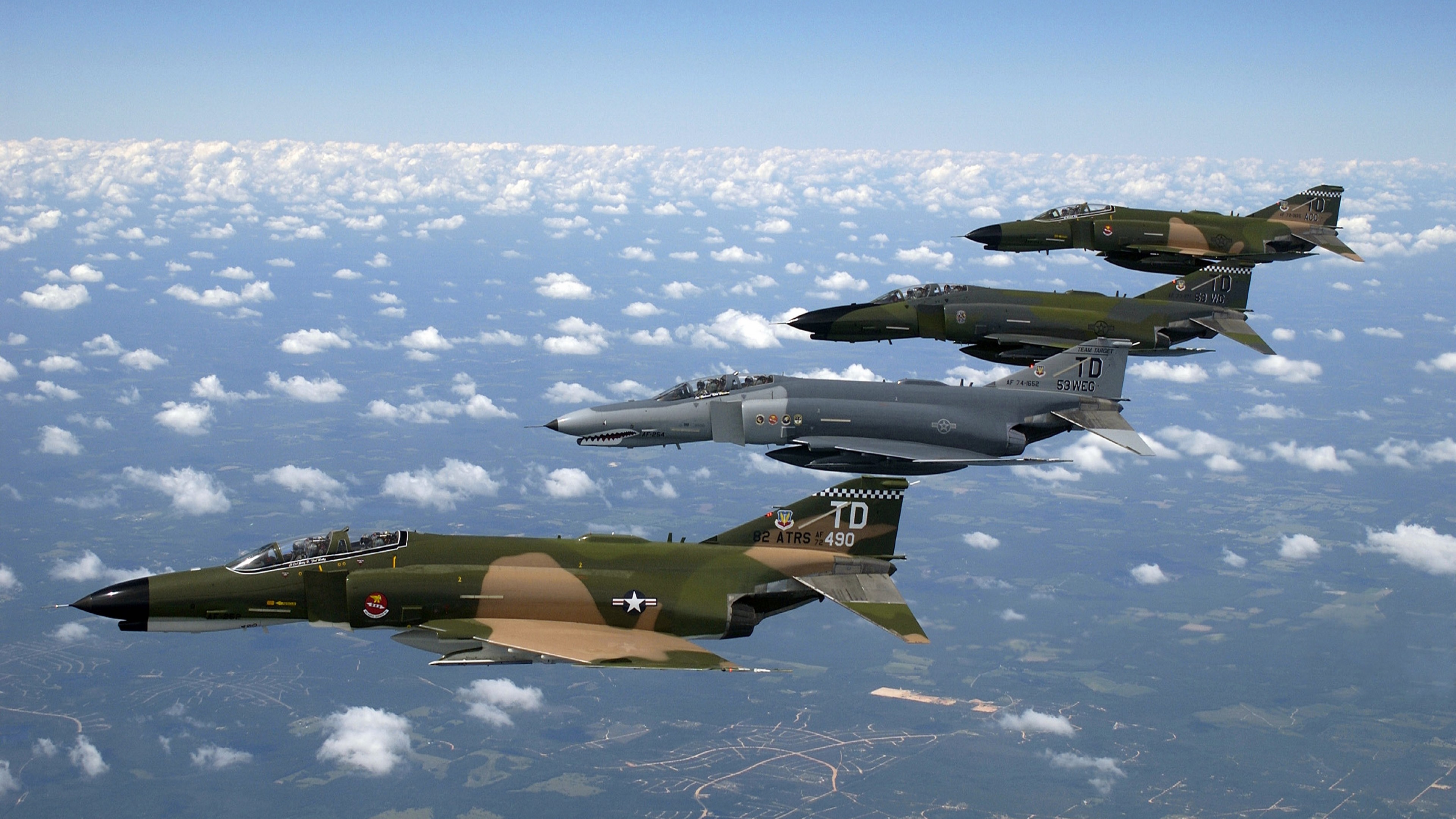 McDonnell Douglas F-4 Phantom II, F 4, fighter-bomber, Phantom 2, US Air Force, fighter, HD Wallpaper