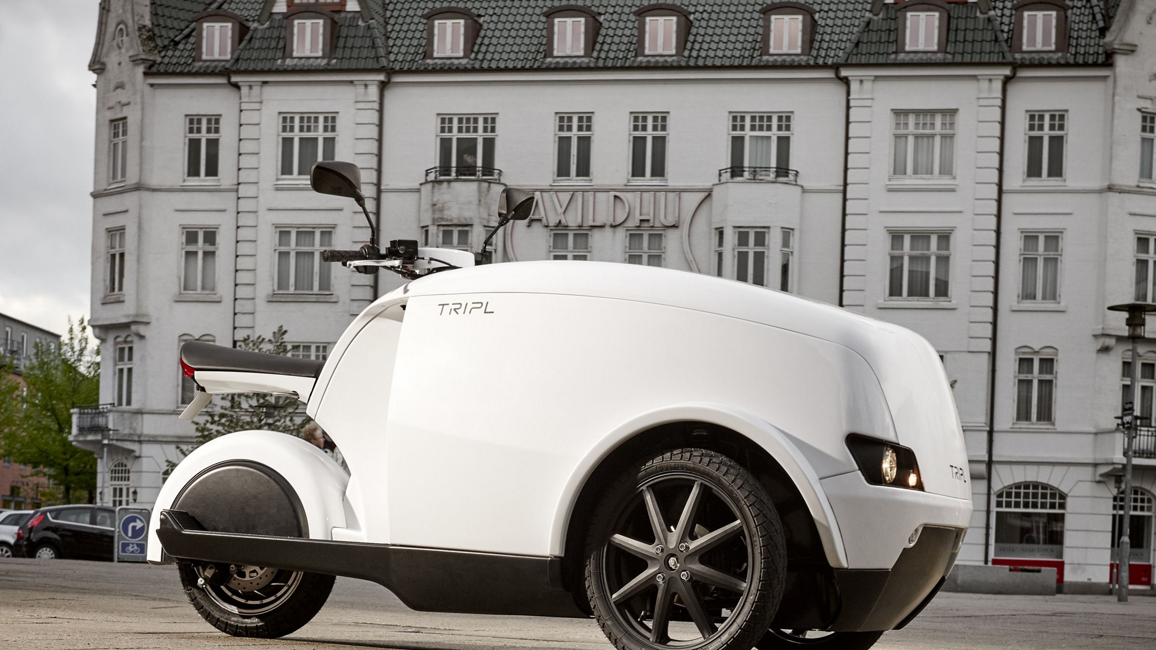 Tripl, electrocycle, concept, white, HD Wallpaper