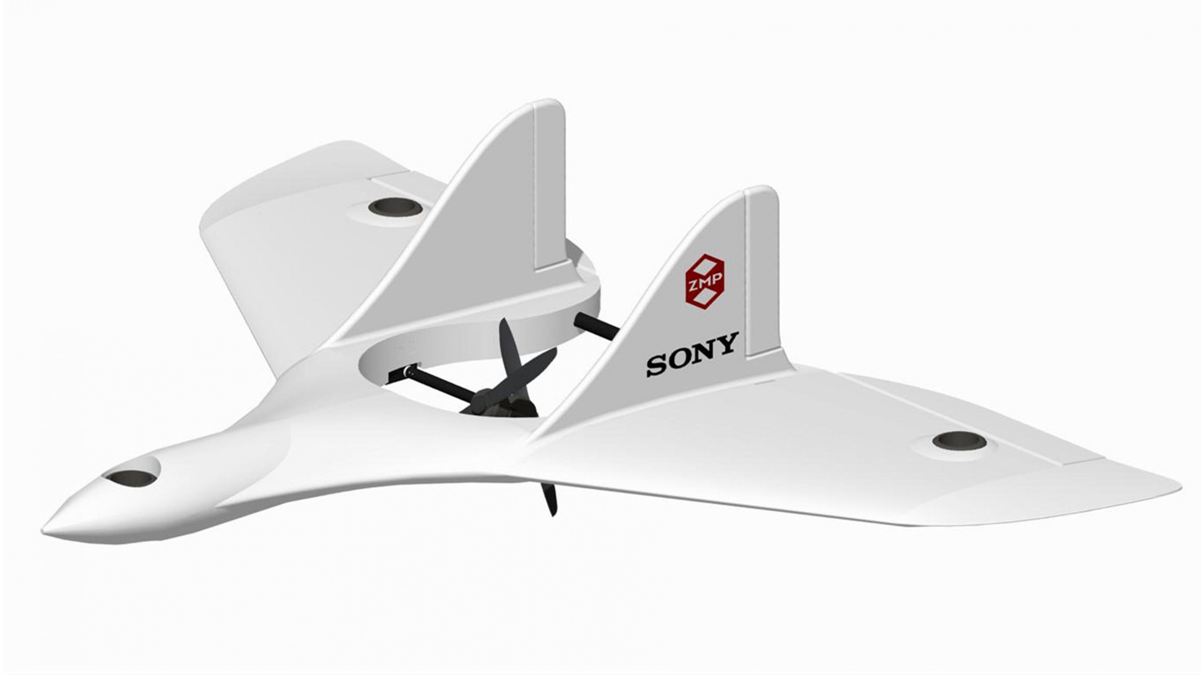 Sony DTO1-E drone, white, HD Wallpaper