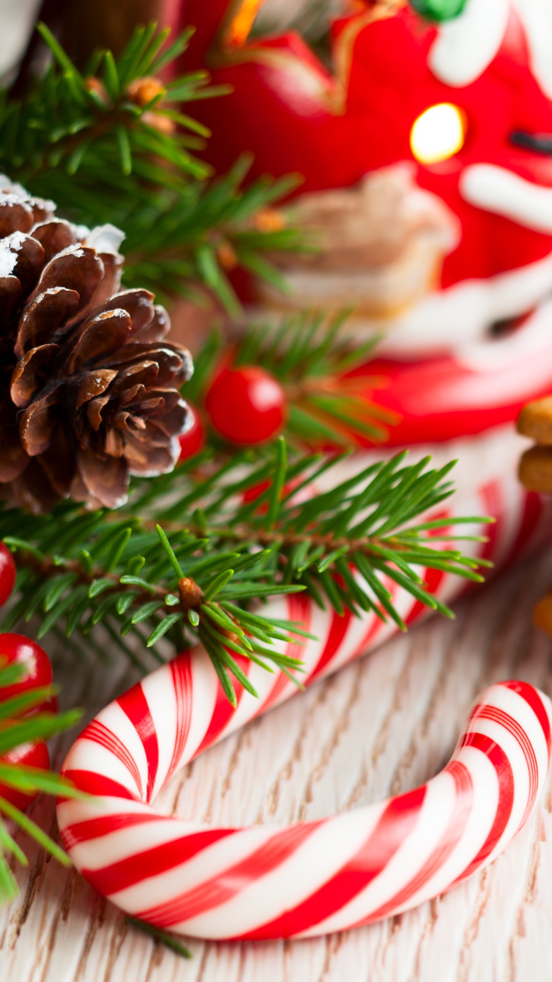 Holiday Christmas, Cookie, Candy Cane, 1080x1920, Phone HD Wallpaper