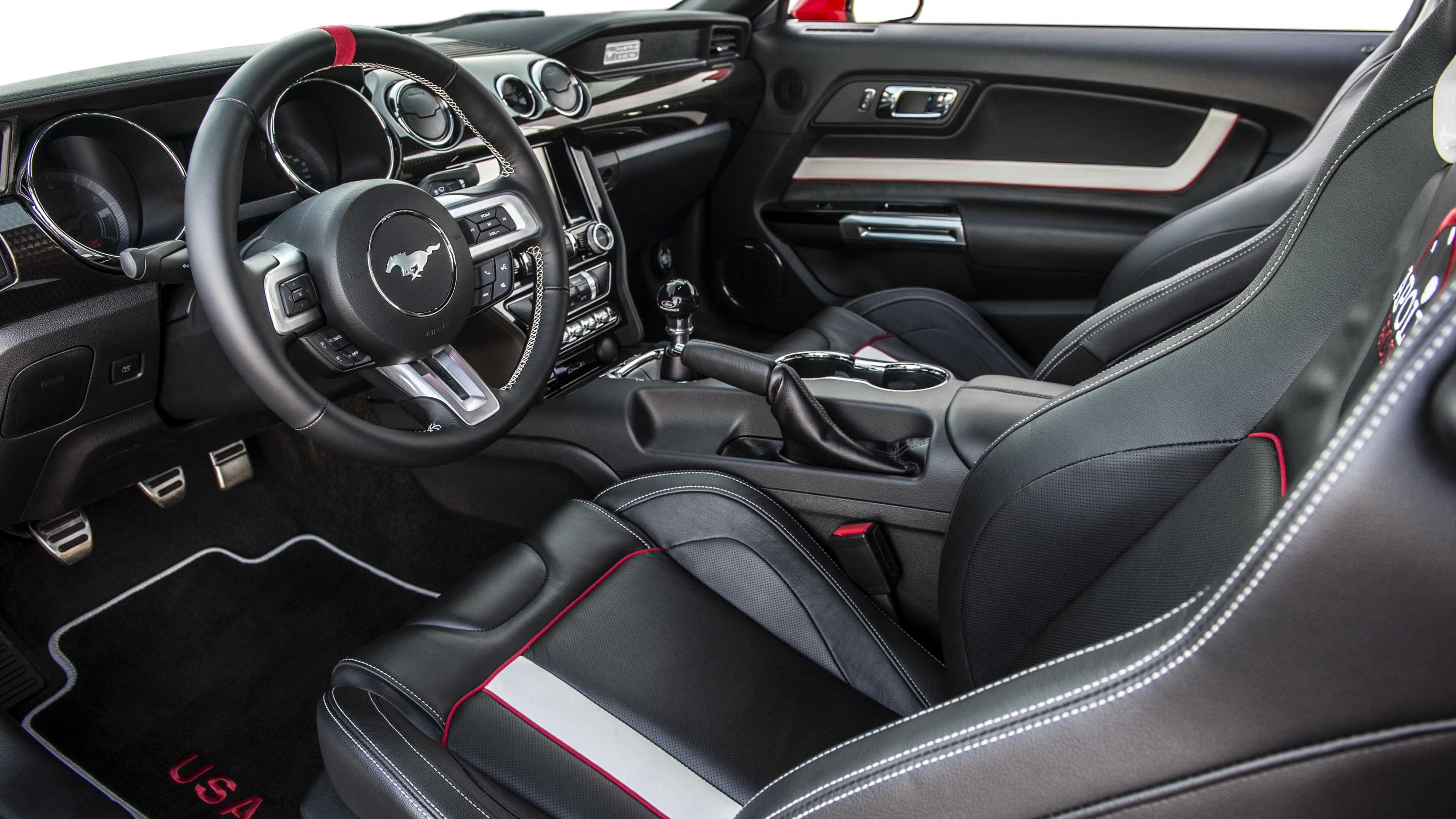 Ford Mustang Apollo Edition, mustang, interior, sport cars, HD Wallpaper