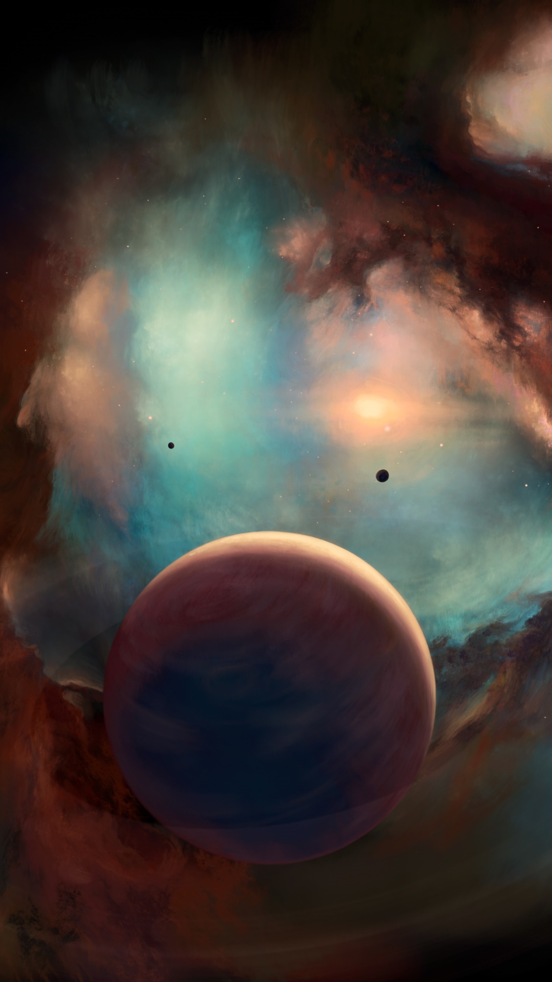 Sci Fi Planets, Planet, Nebula, Space, 1080x1920, Phone HD Wallpaper