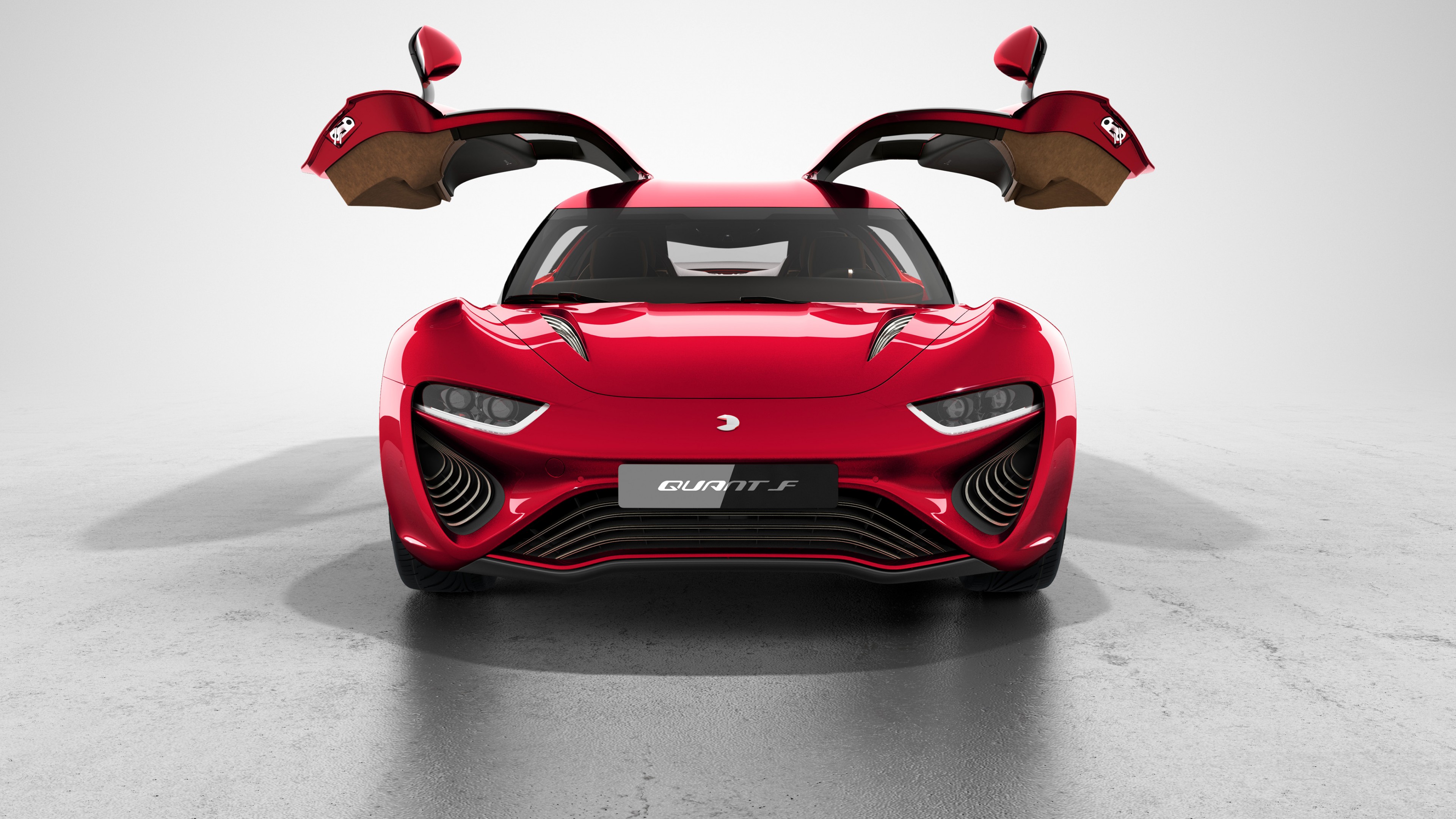 NanoFlowcell QUANT F, concept, hybrid, hatchback, red, HD Wallpaper