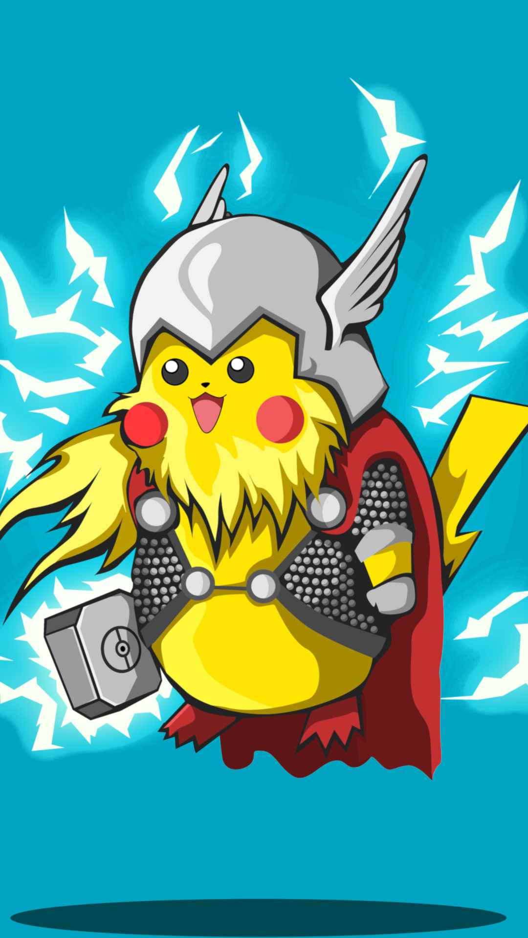 Anime Pokémon, Pikachu, Thor, 1080x1920, Phone HD Wallpaper