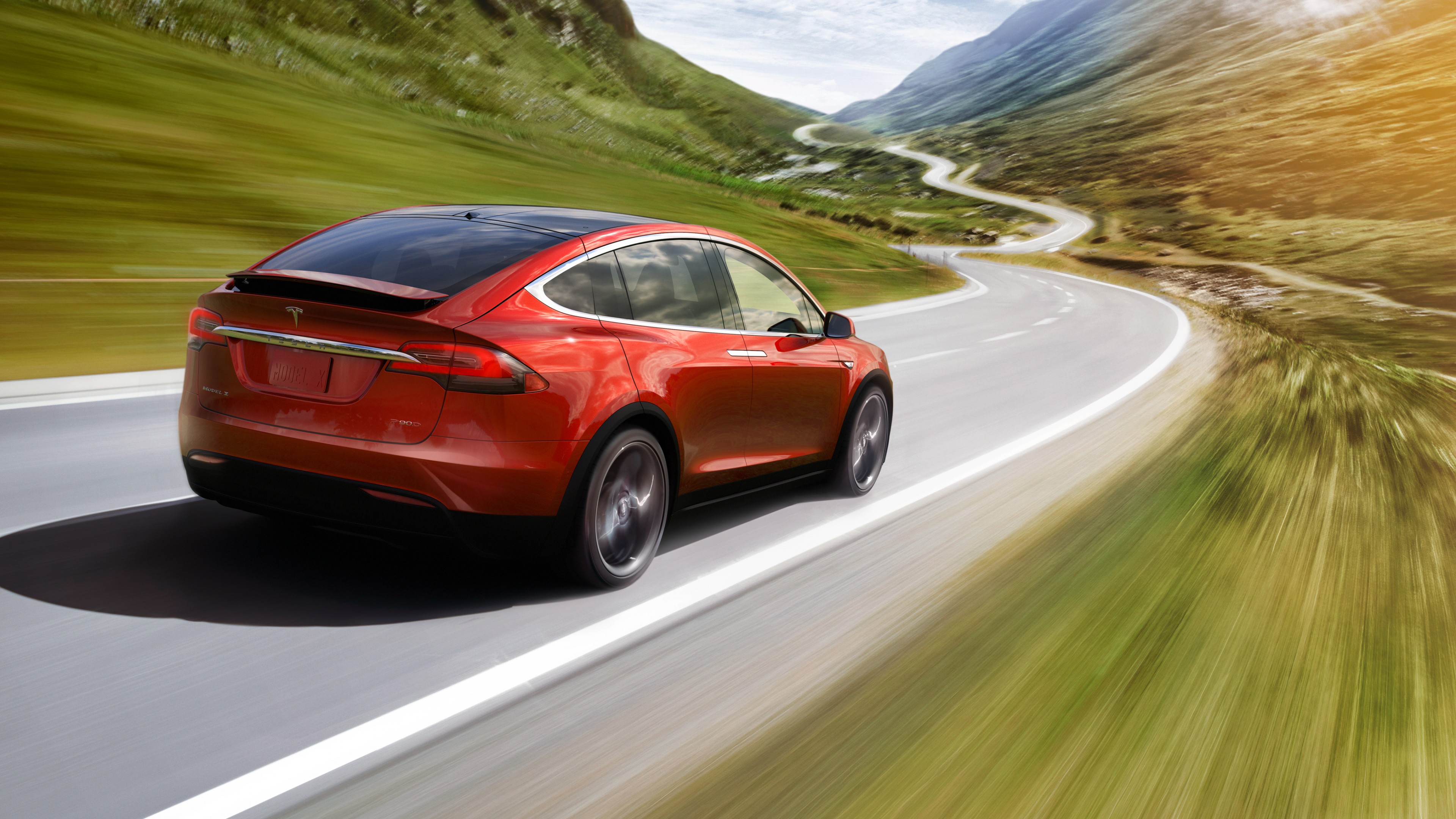 Tesla Model X P90D, electric cars, suv, 2016, HD Wallpaper