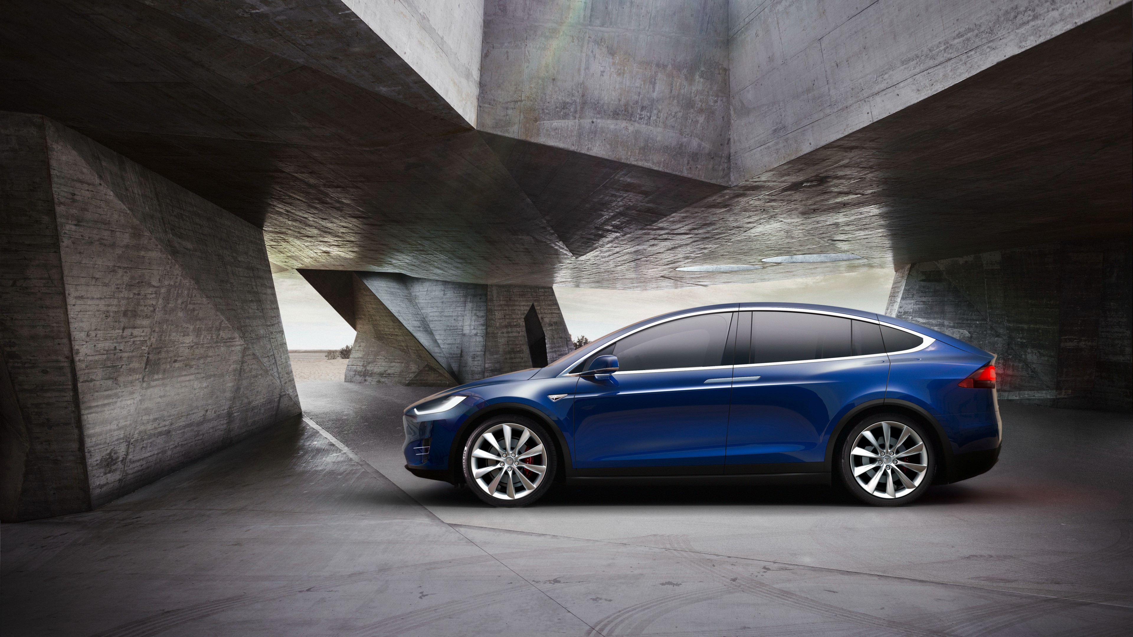 Tesla Model X P90D, electric cars, suv, 2016, HD Wallpaper