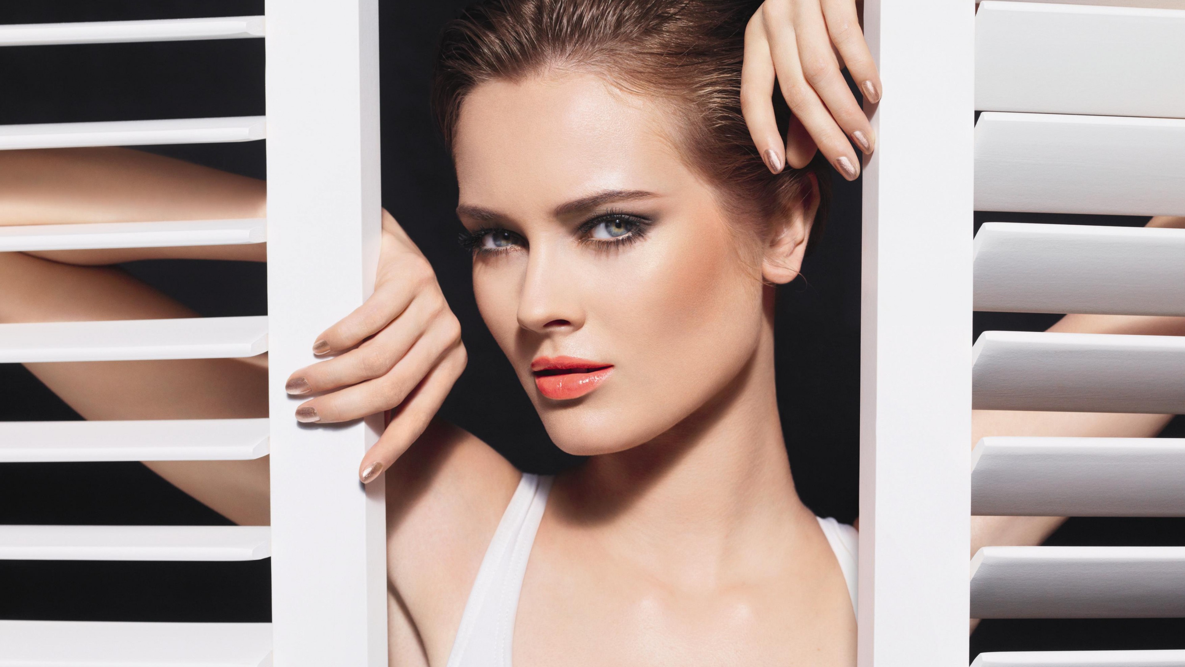 Monika Jagaciak, Top Fashion Models 2015, model, look, brunette, HD Wallpaper