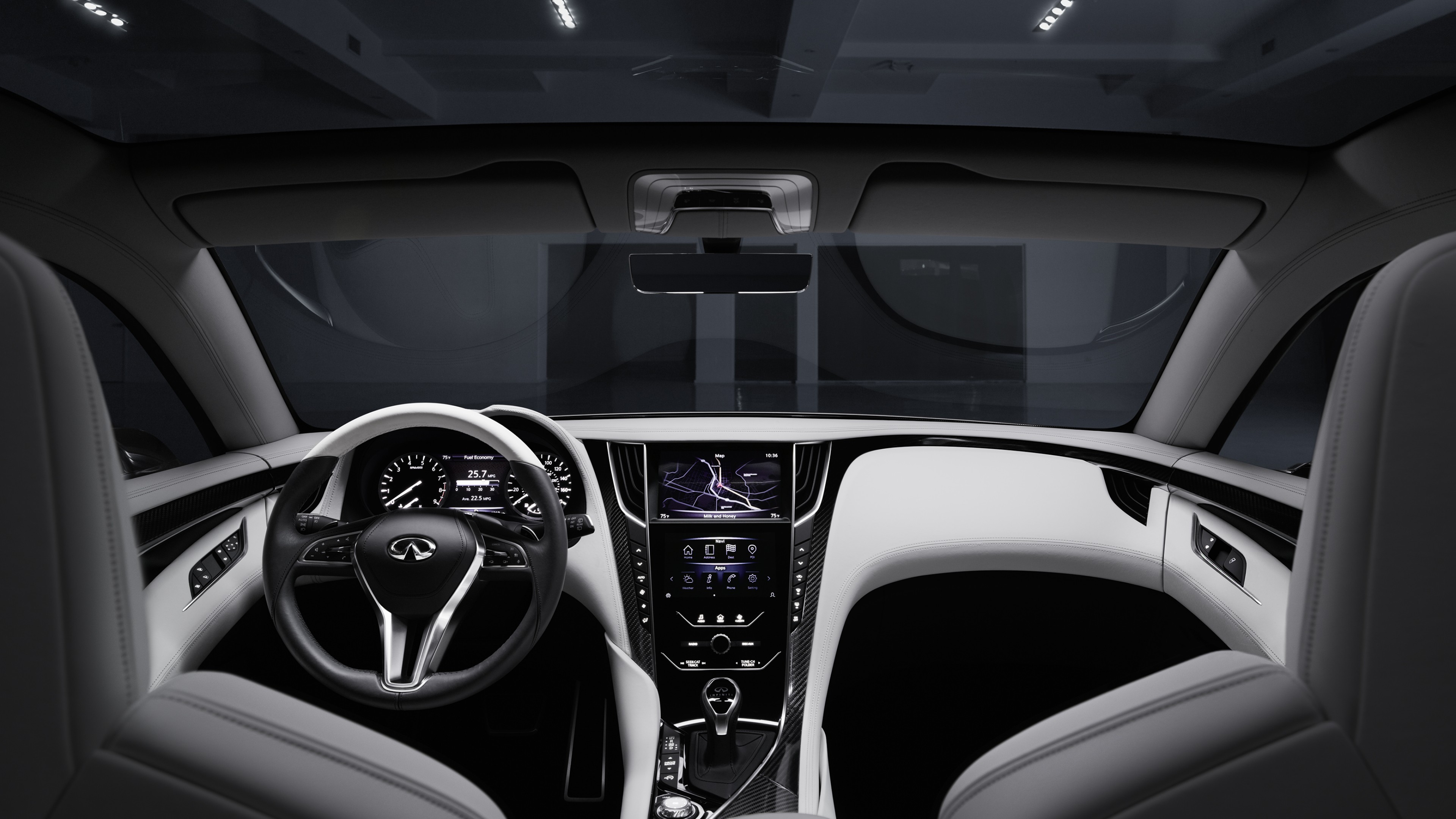 Infiniti Q60, concept, Infiniti, sports car, interior, coupe, Frankfurt 2015, future cars, luxury cars 2016, HD Wallpaper