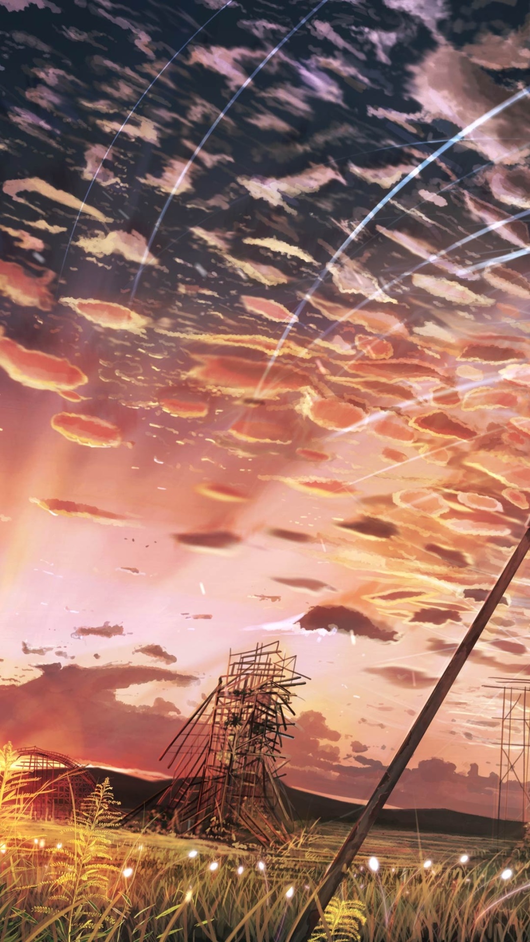 Anime Sunset, Scenic, Cloud, Sky, 1080x1920, Phone HD Wallpaper